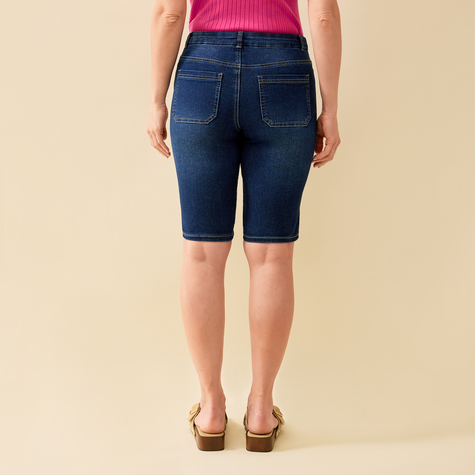 Denim Bermuda Short - Back View