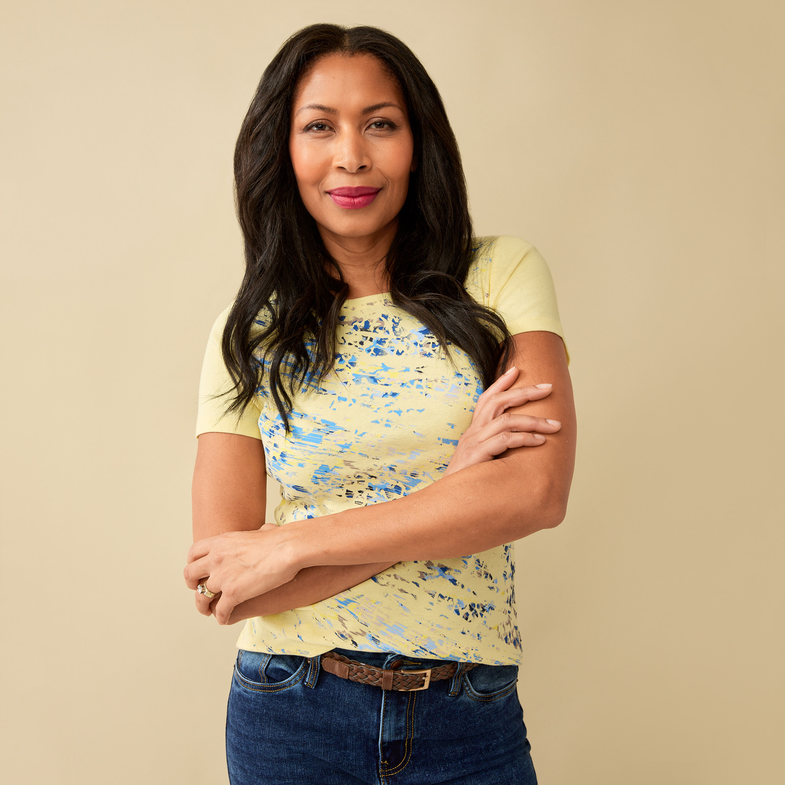 Everyday Fit Diagonal Pattern Tee