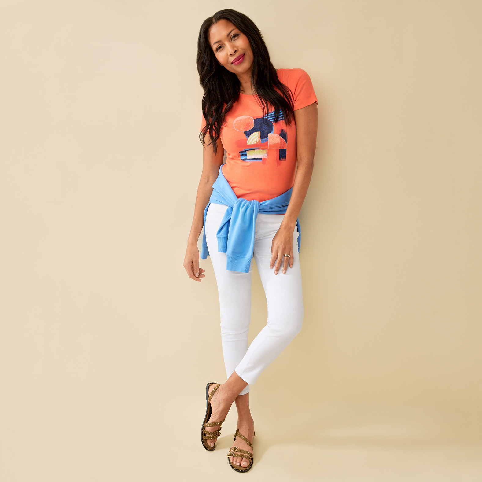 Petite - Everyday Fit Shapes Tee  Full Body