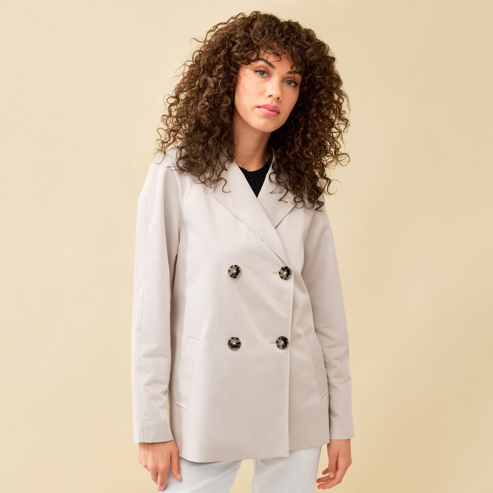 Short Trench Coat Half Body