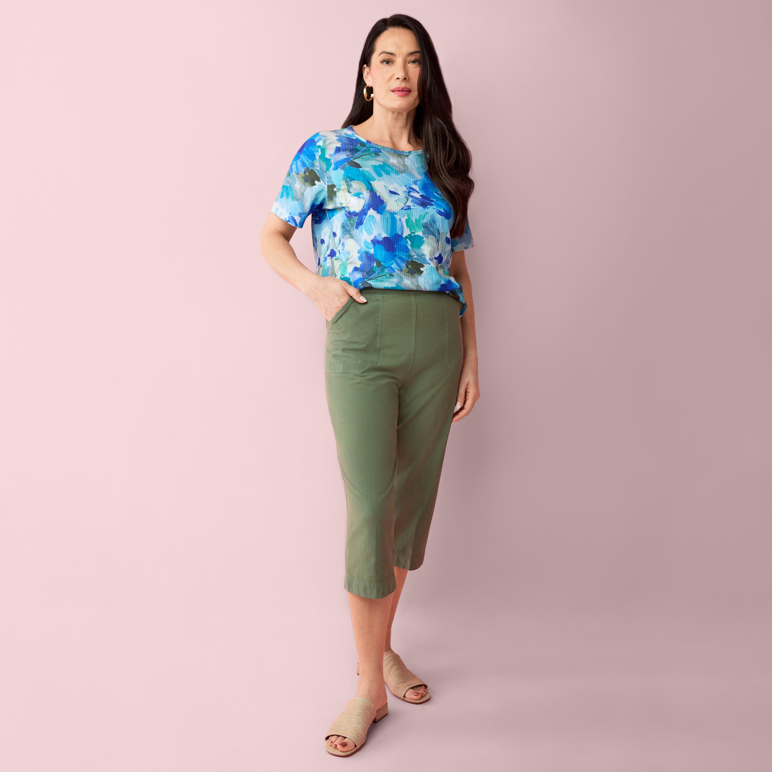 Garment Dye Villager Capri Full Body