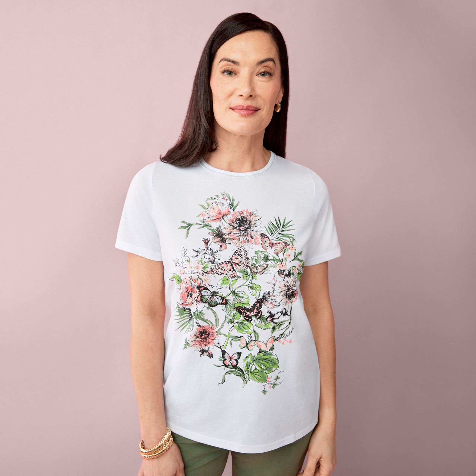 White Graphic Tee