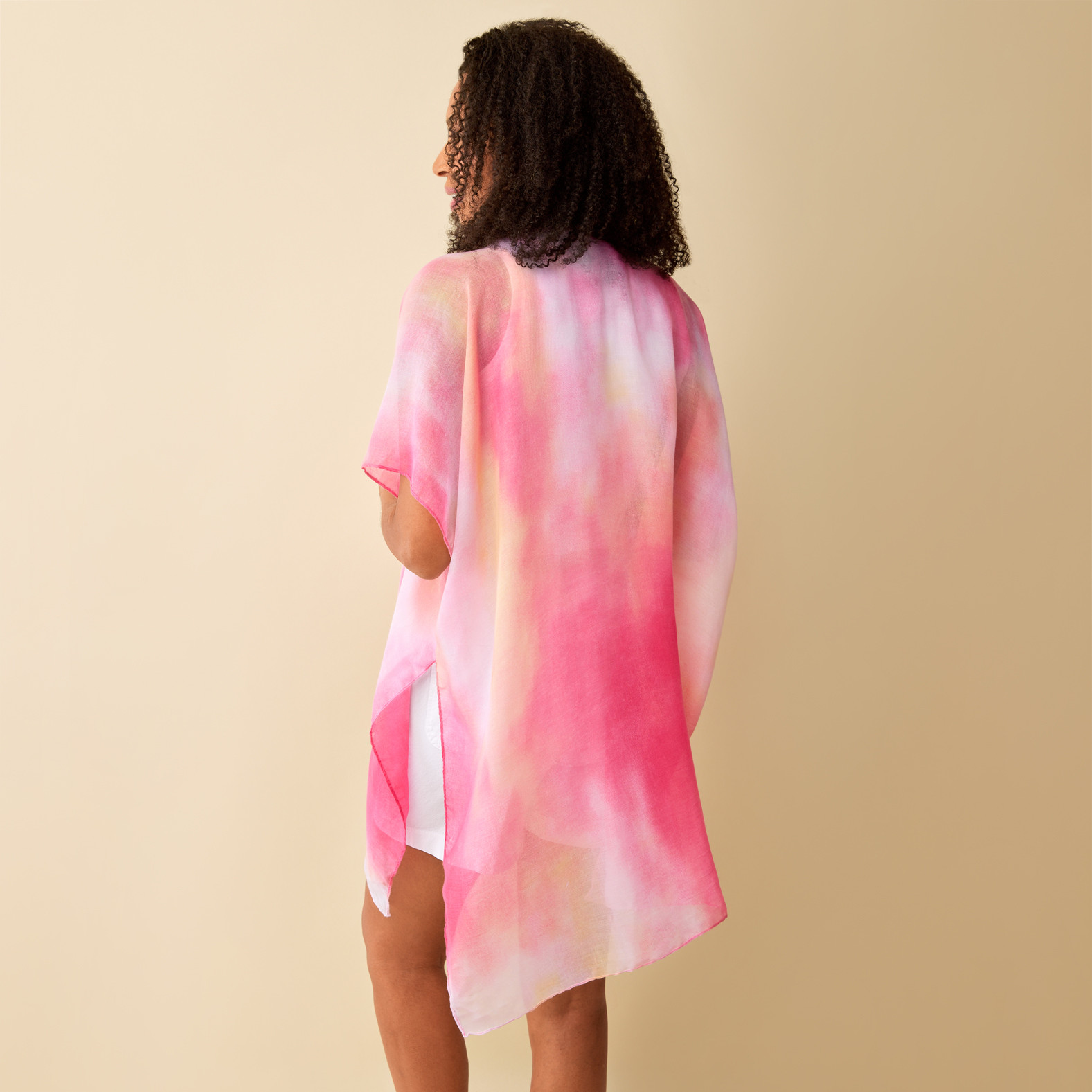 Watercolour Ruana -Back View
