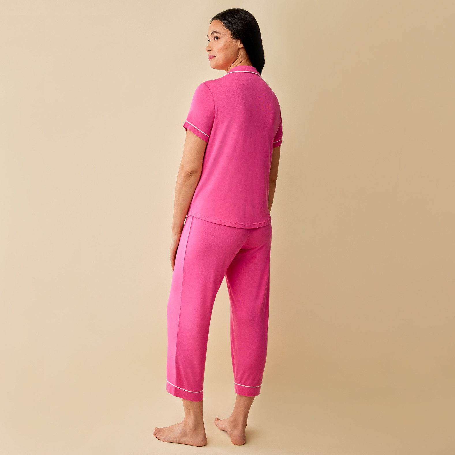 Pink Modal Pyjama Set Back View