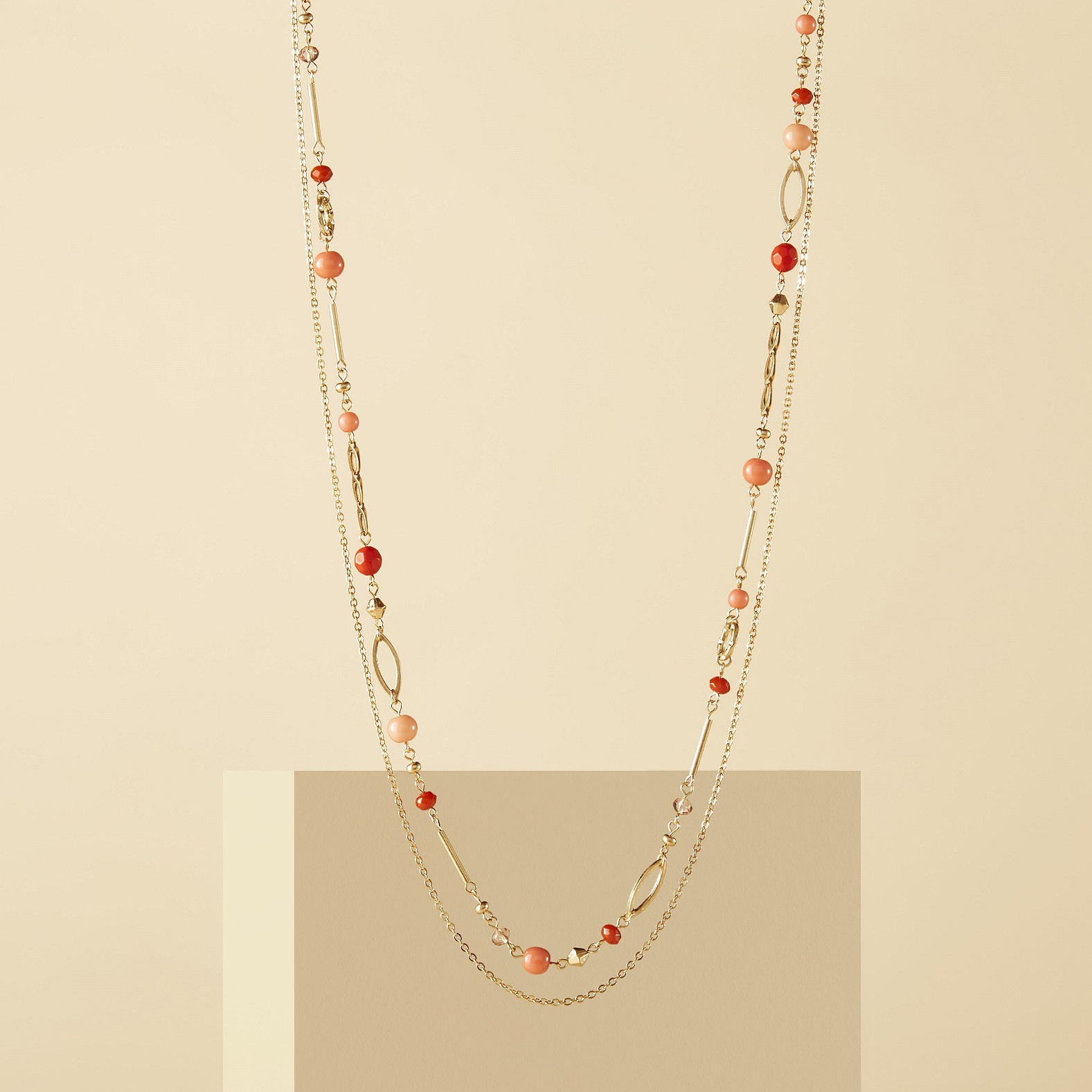 2-Row Beaded Necklace