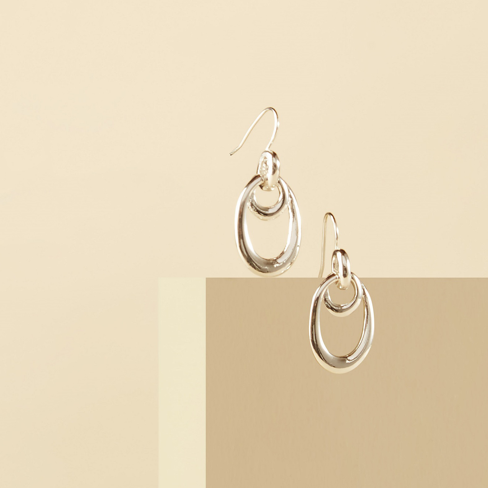 Double Link Drop Earrings