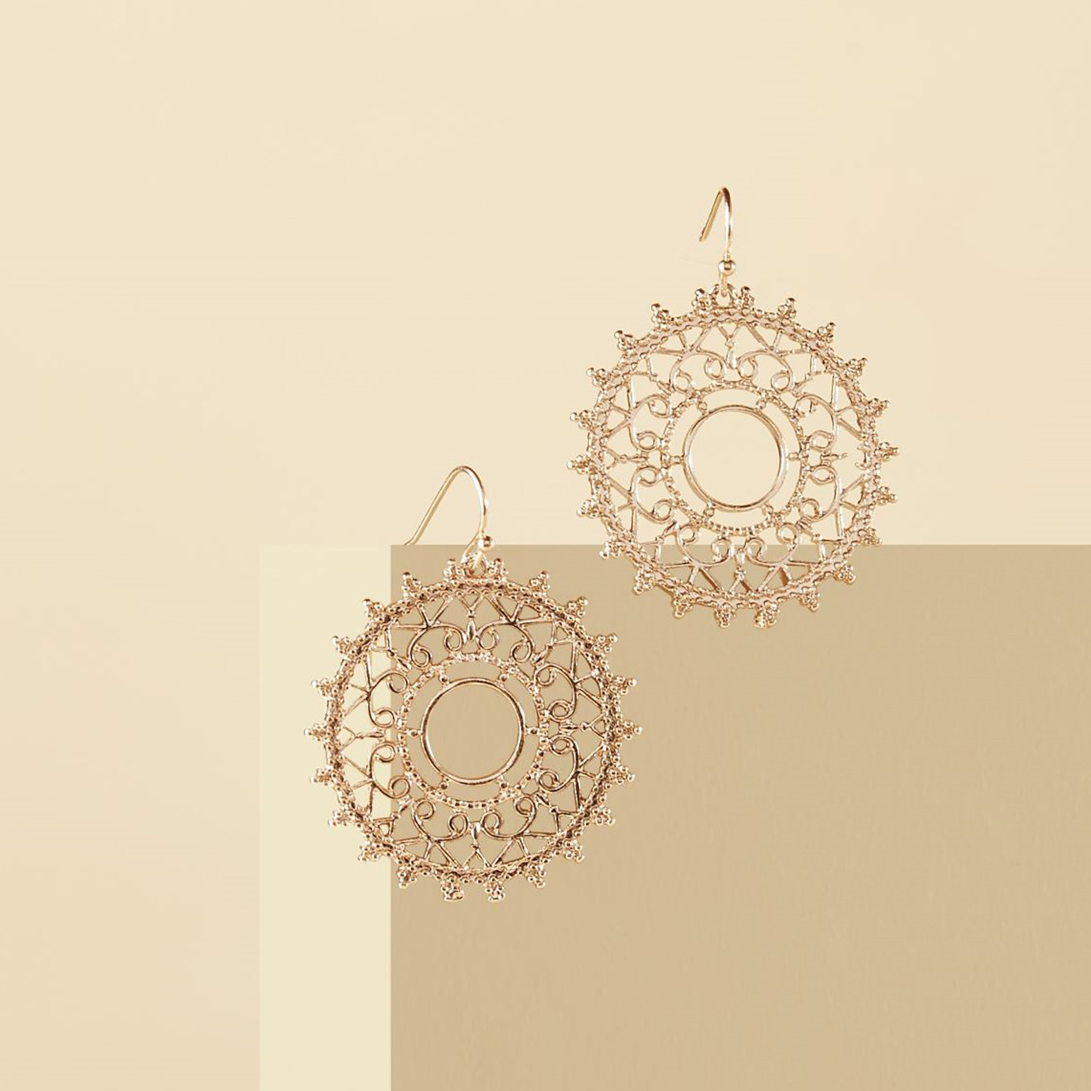 Textured Hoop Earrings