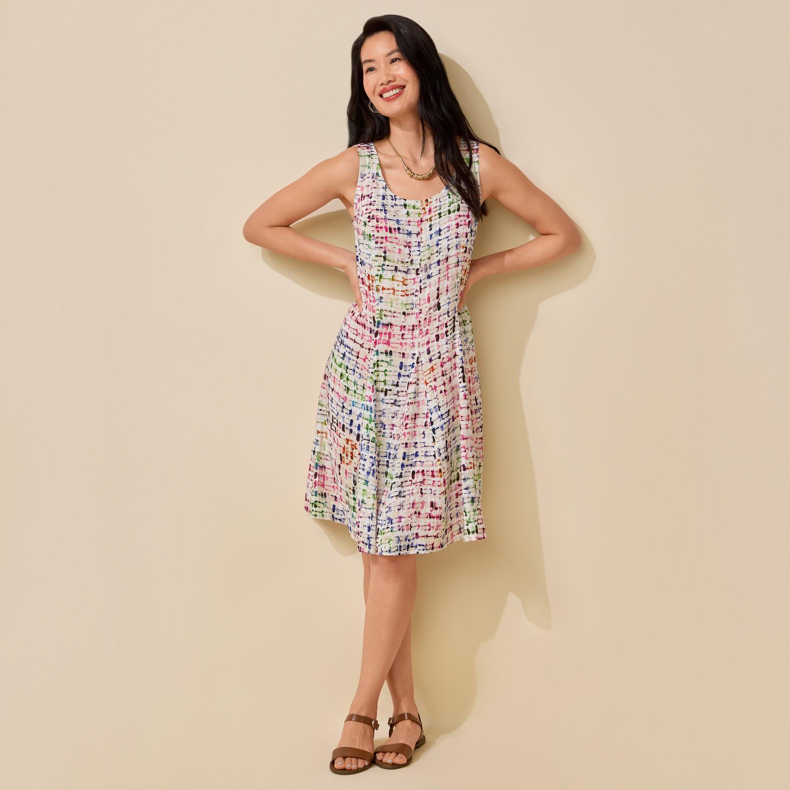 Sleeveless Fit and Flare Dress