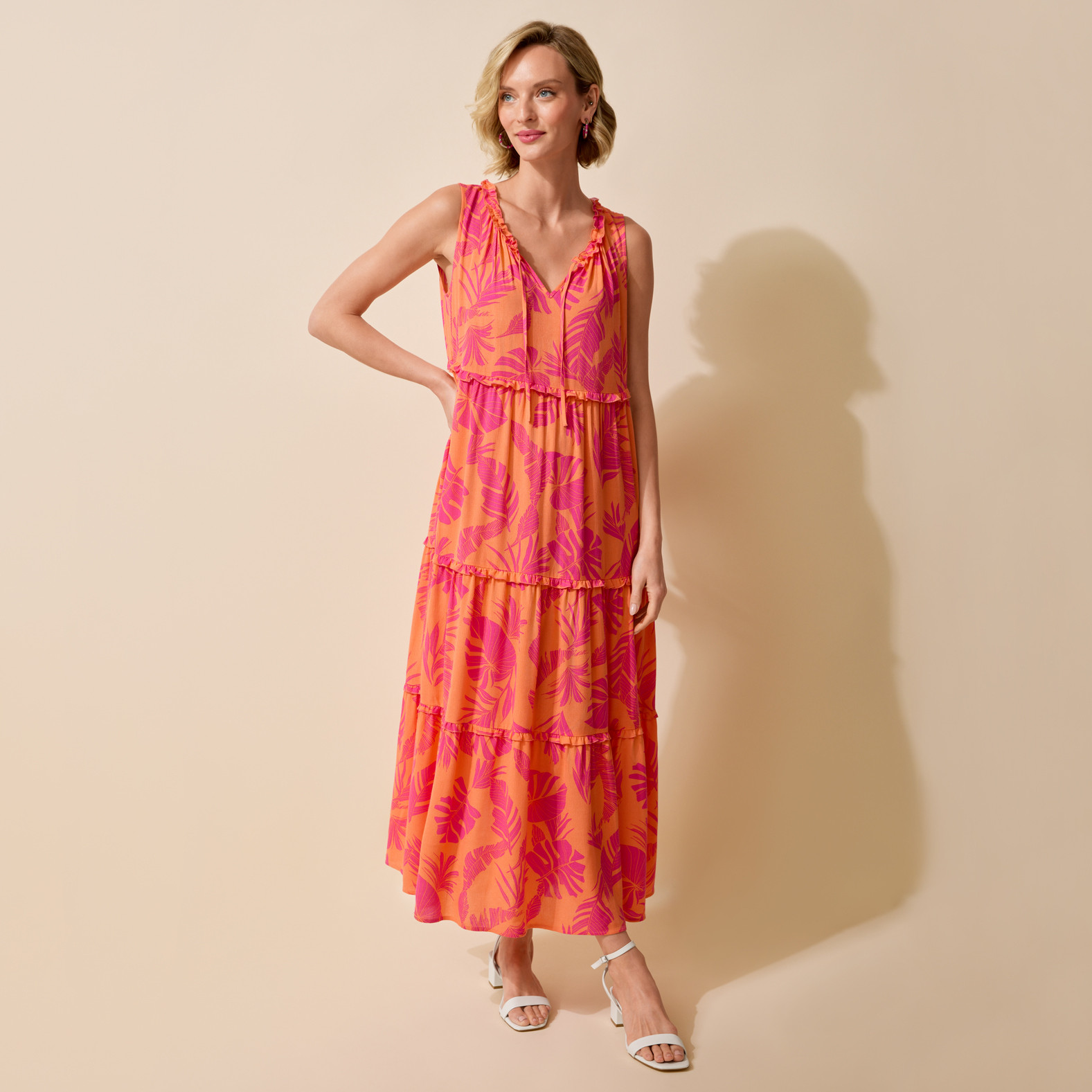 Sleeveless Maxi Dress Full Body