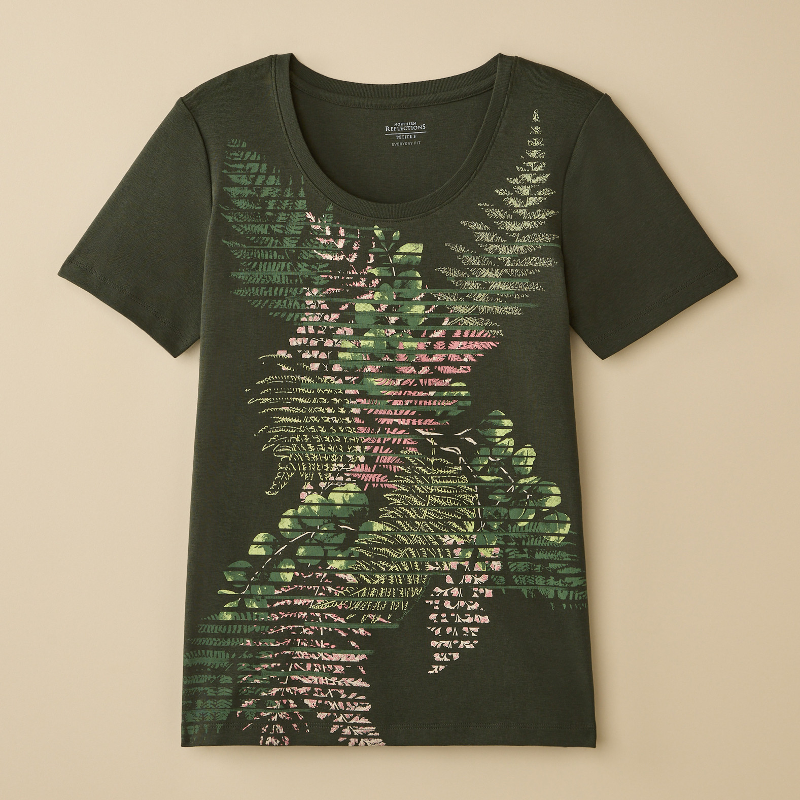 Petite - Everyday Fit Leaf Tee