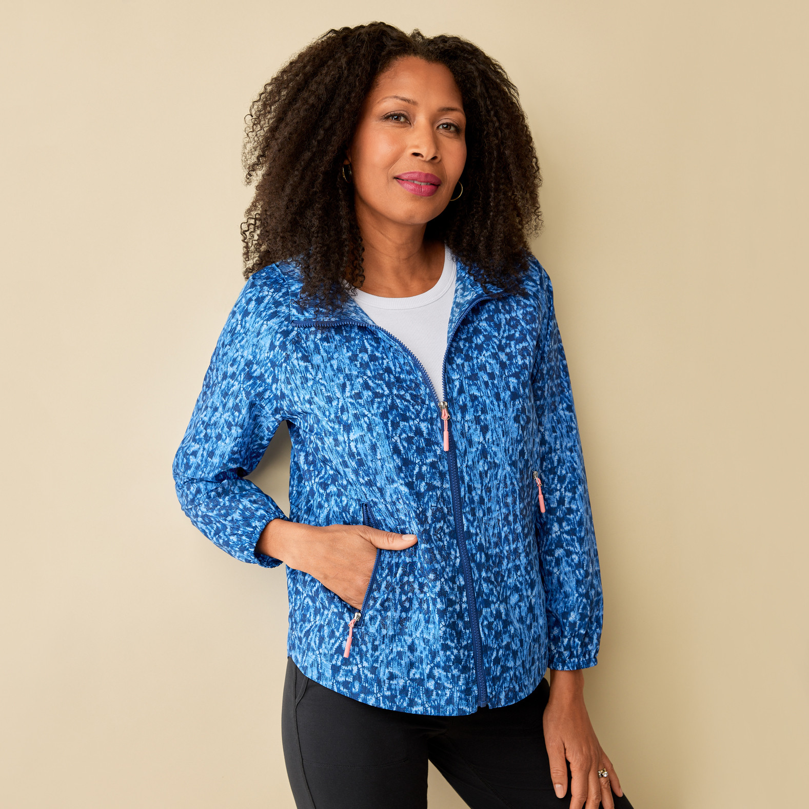 Printed Packable Wind Jacket