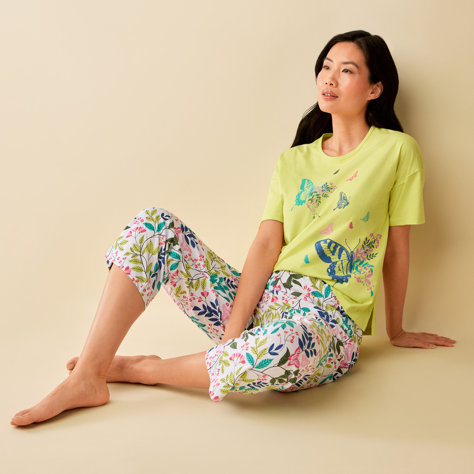 Butterfly Print Pyjama Set