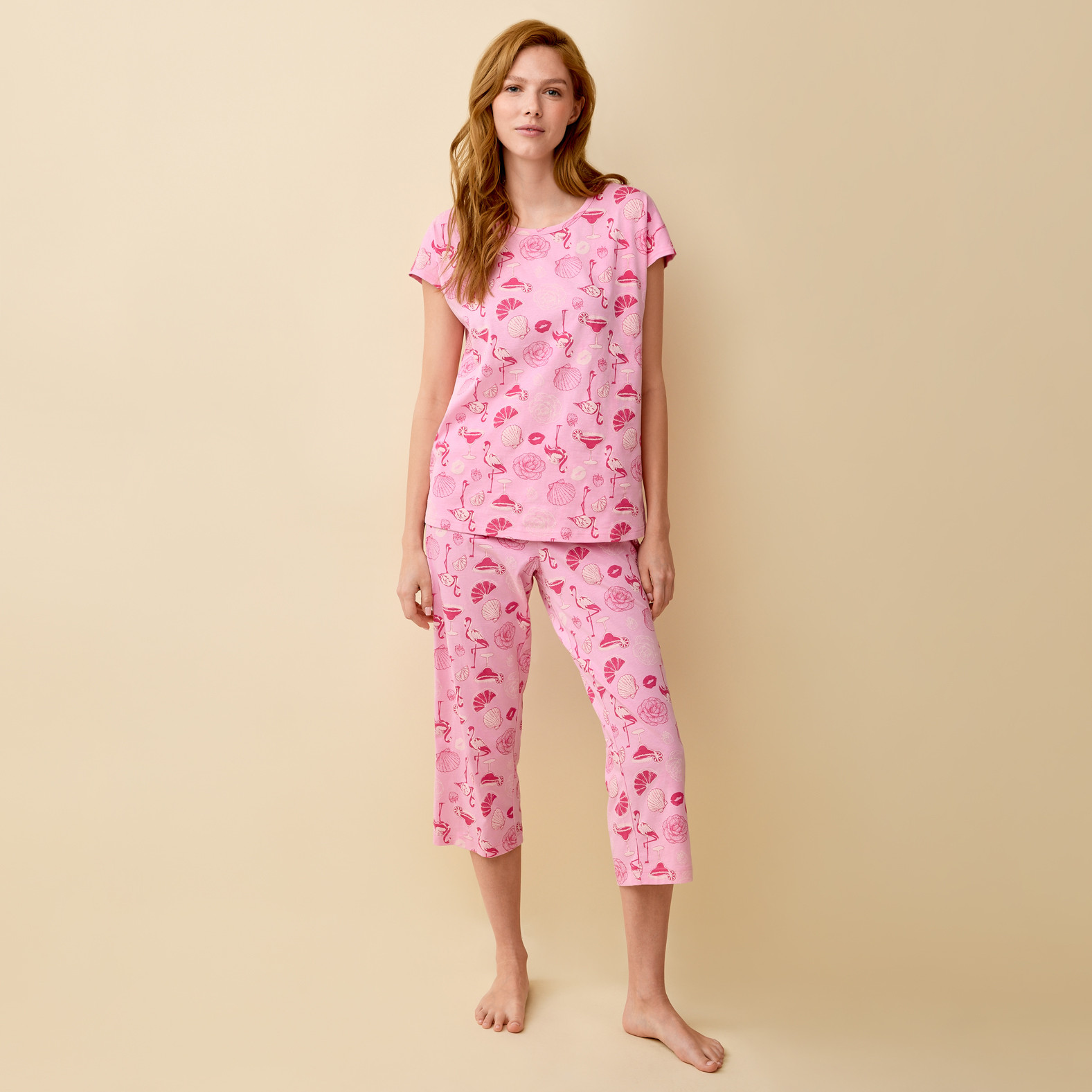Flamingo Print Pyjama Set