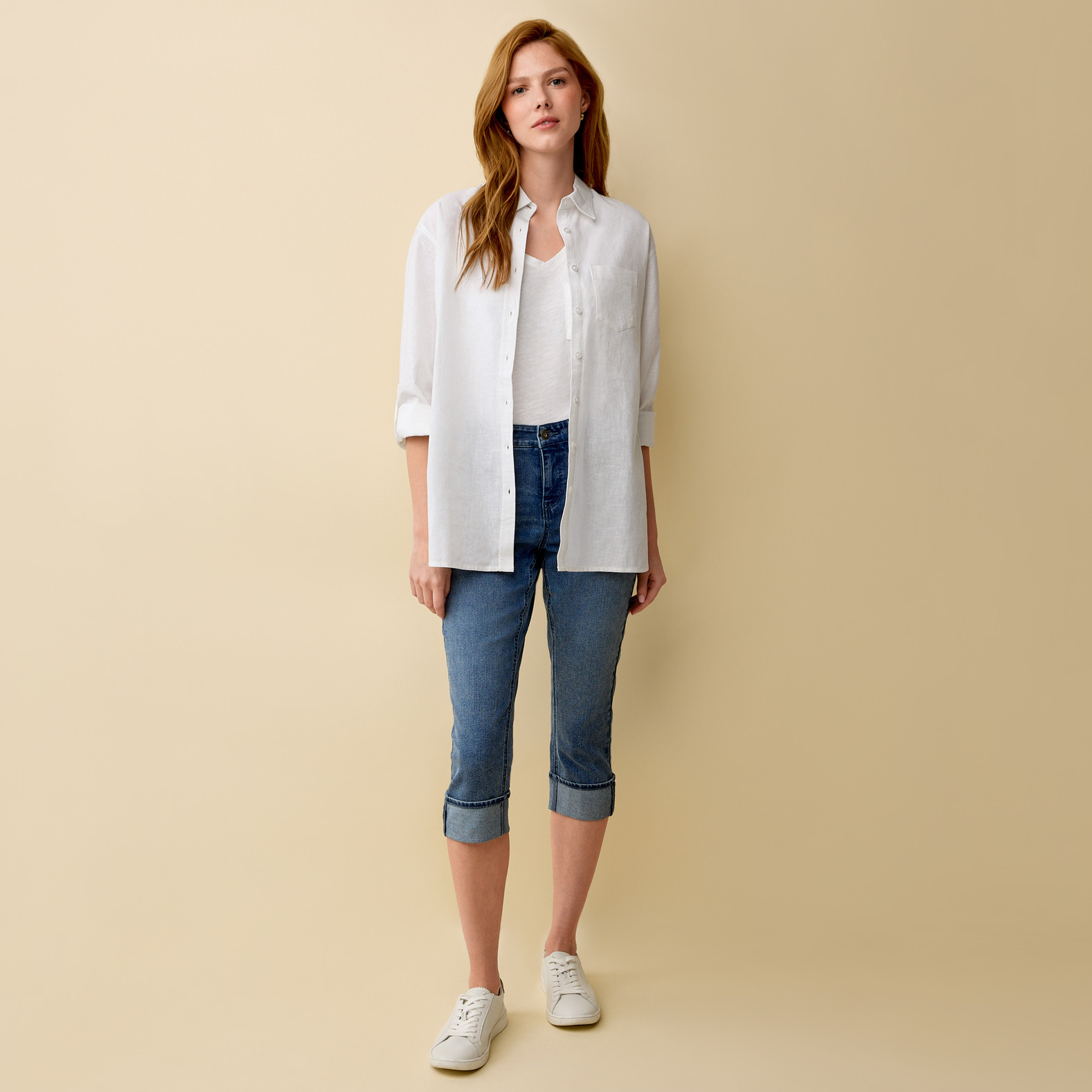 Petite - Curvy Essential Crop Jean