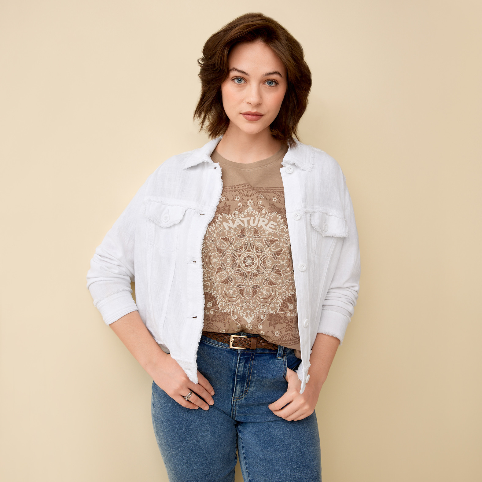 Semi Fit Nature Tee