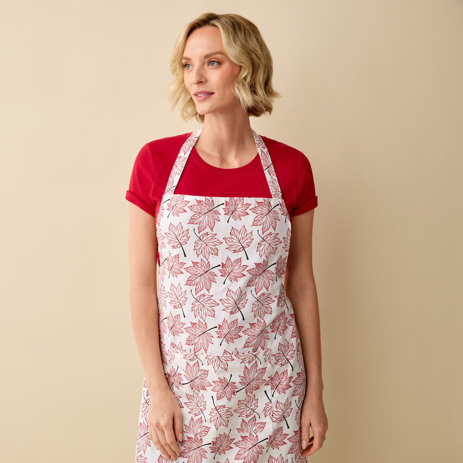 Canada Day Apron Half Body