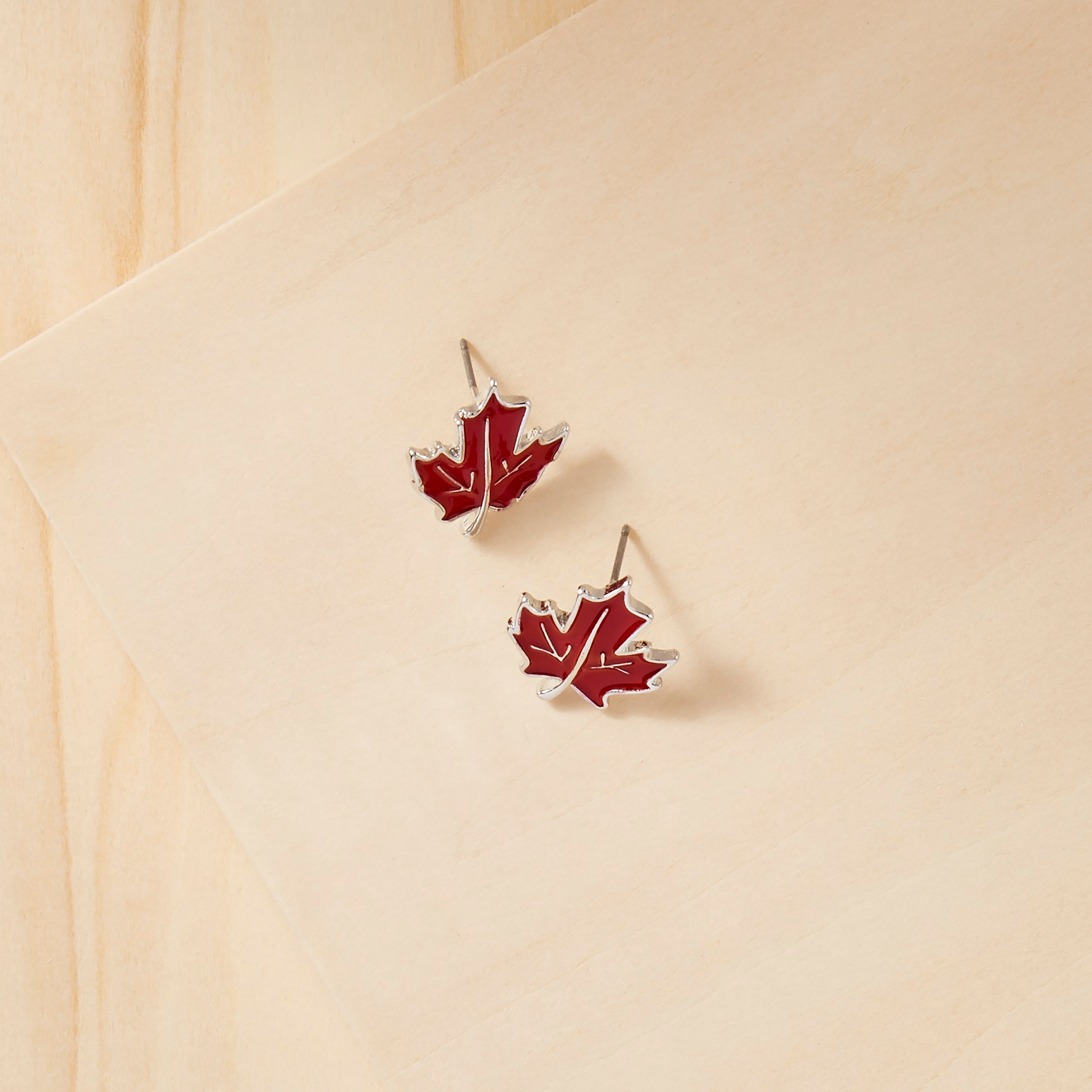 Canada Day Maple Leaf Earrings