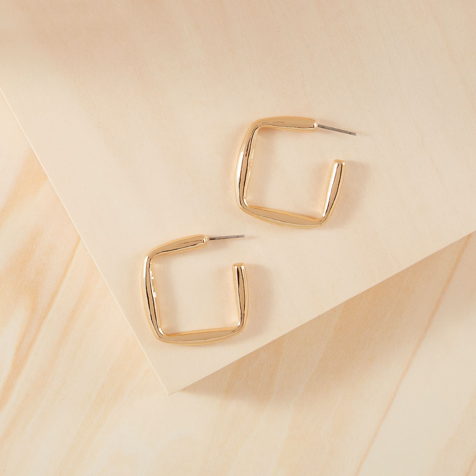 Medium Square Hoop Earrings