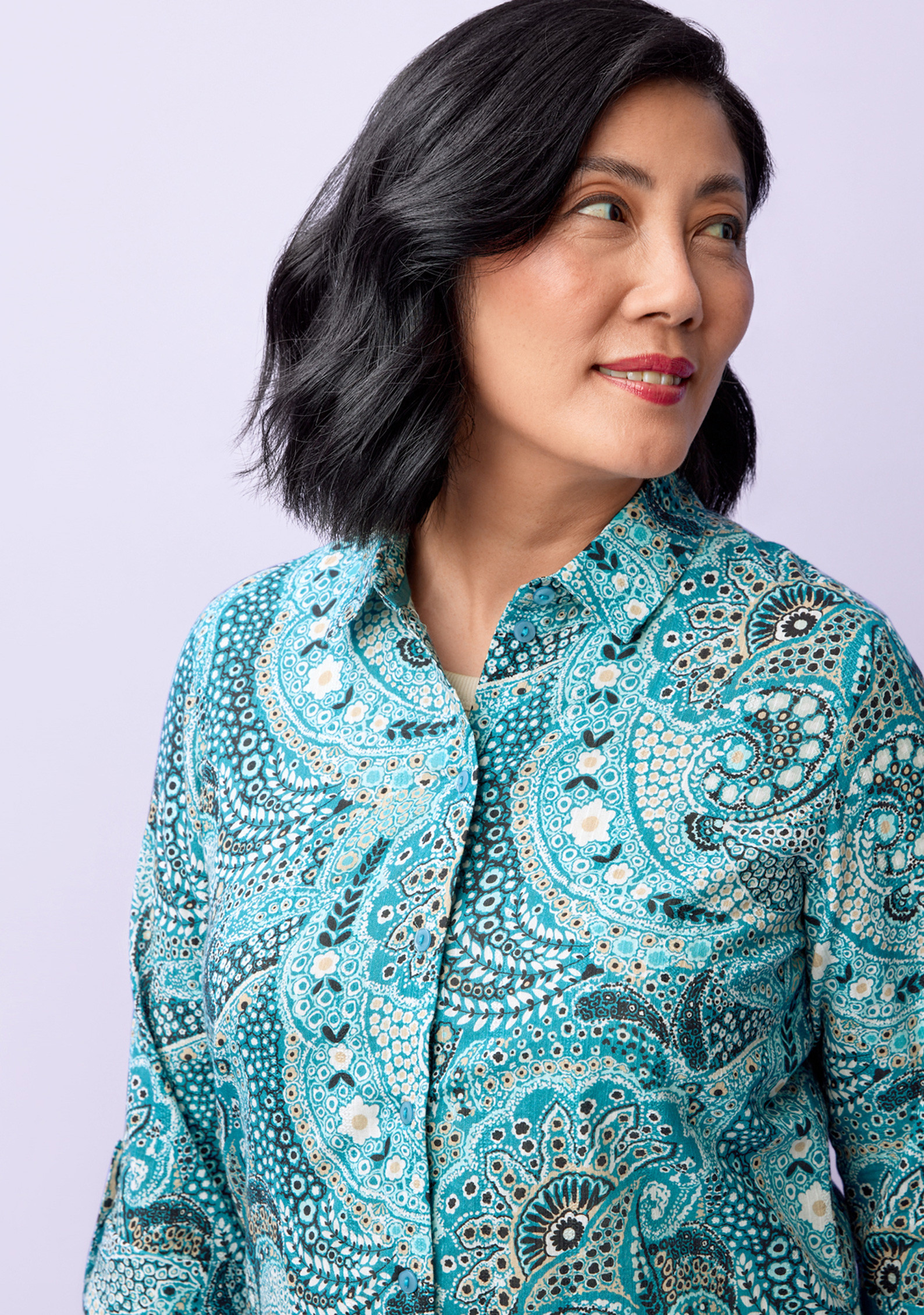 Petite - Printed Cotton Shirt