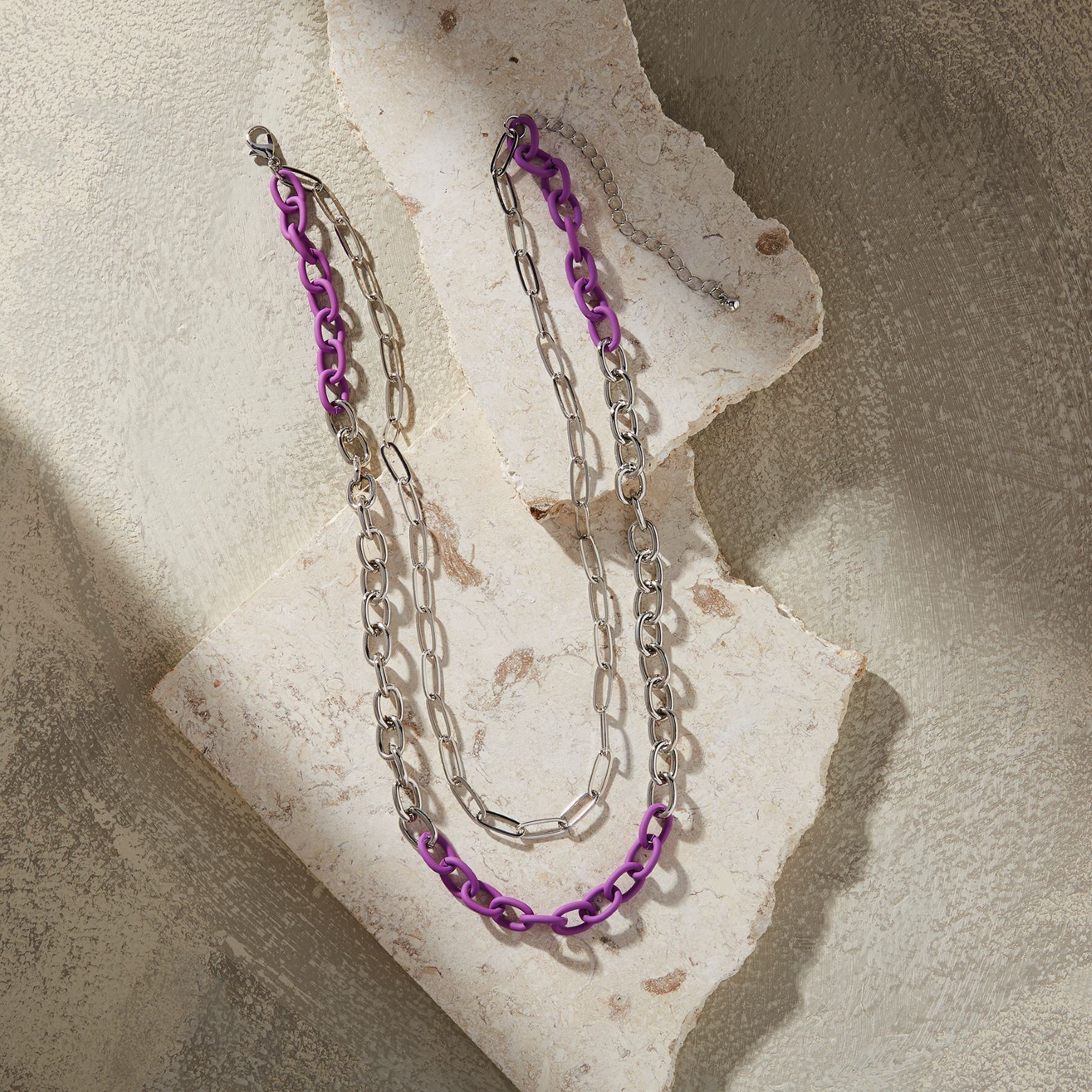 2 Row Chain Link Necklace