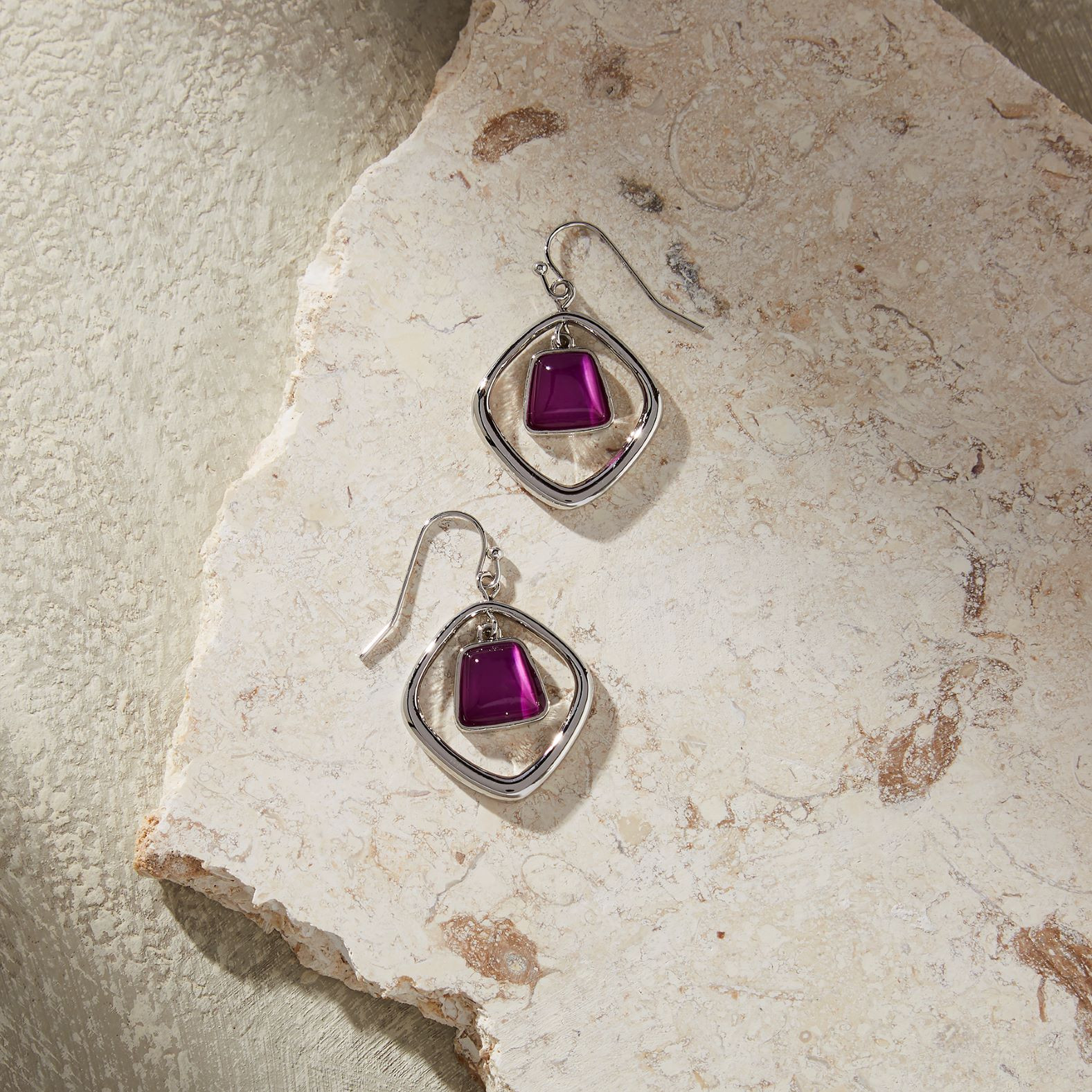Cat Eye Drop Earrings