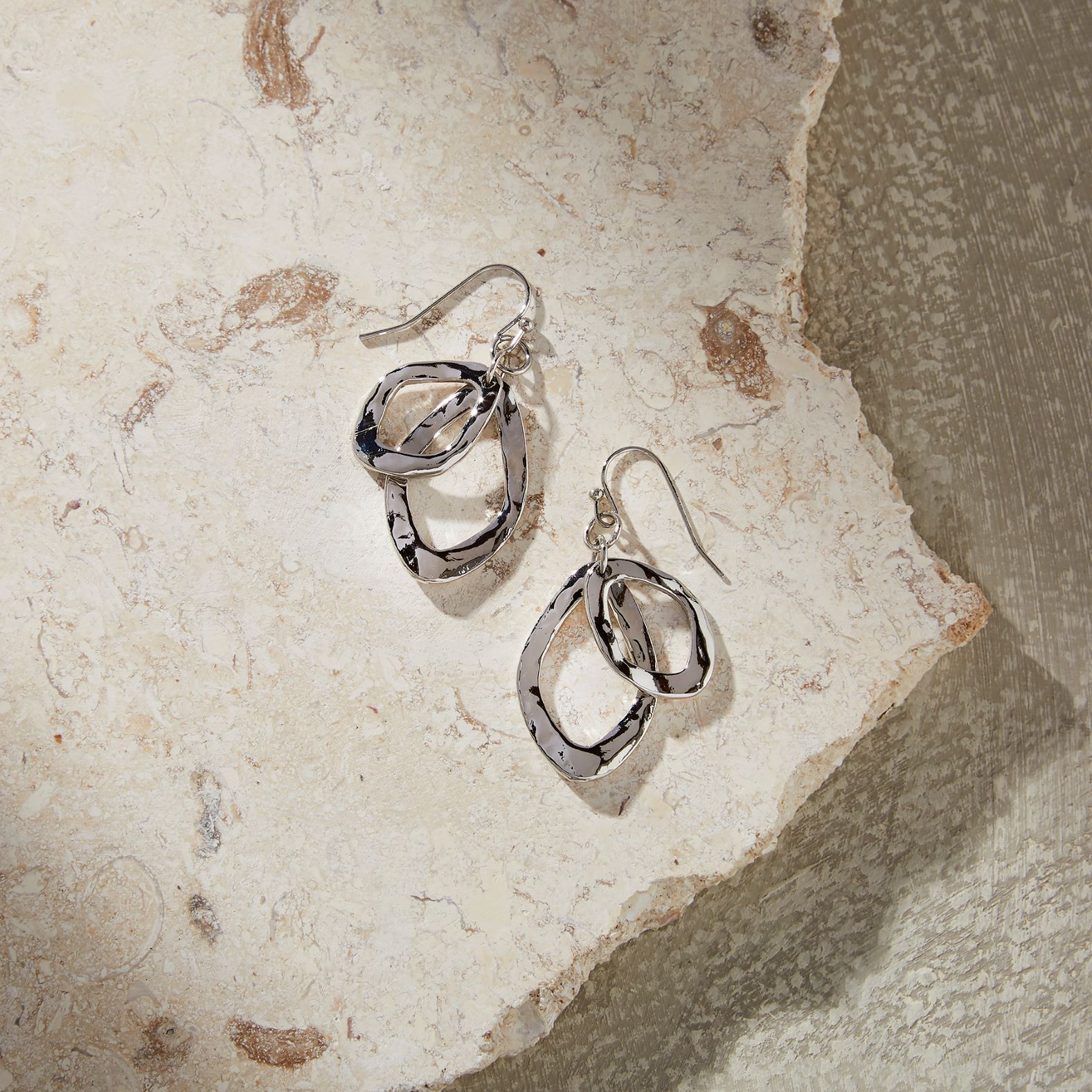 Oval Drop Earrings