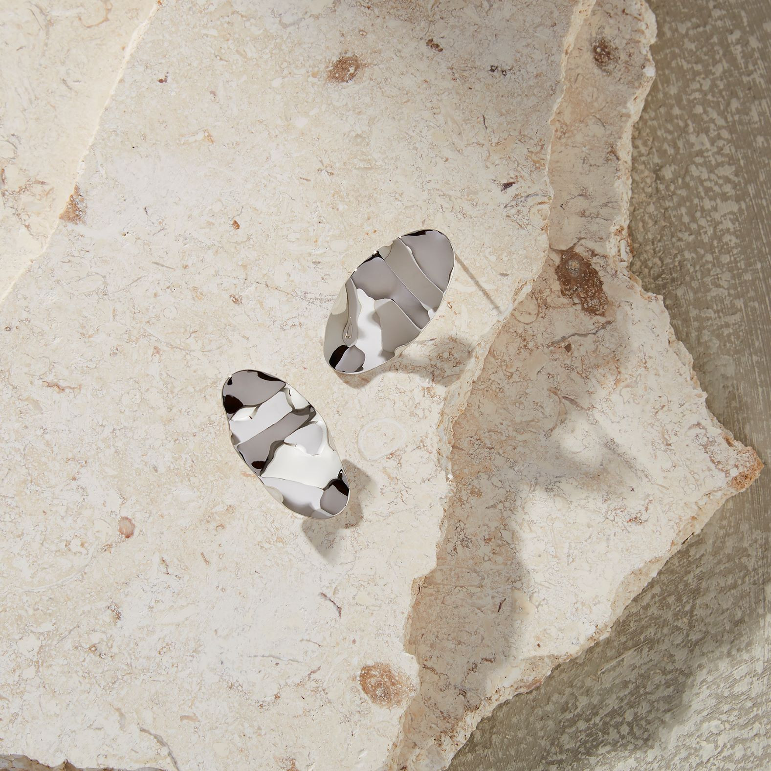 Oval Organic Earrings