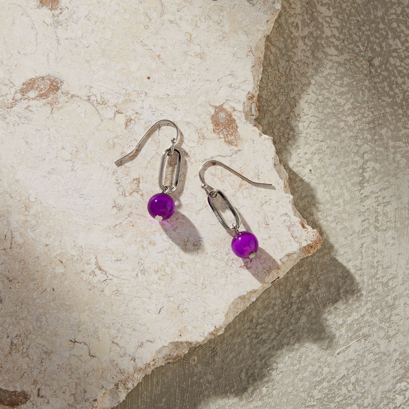 Paperlink Drop Beadded Earrings