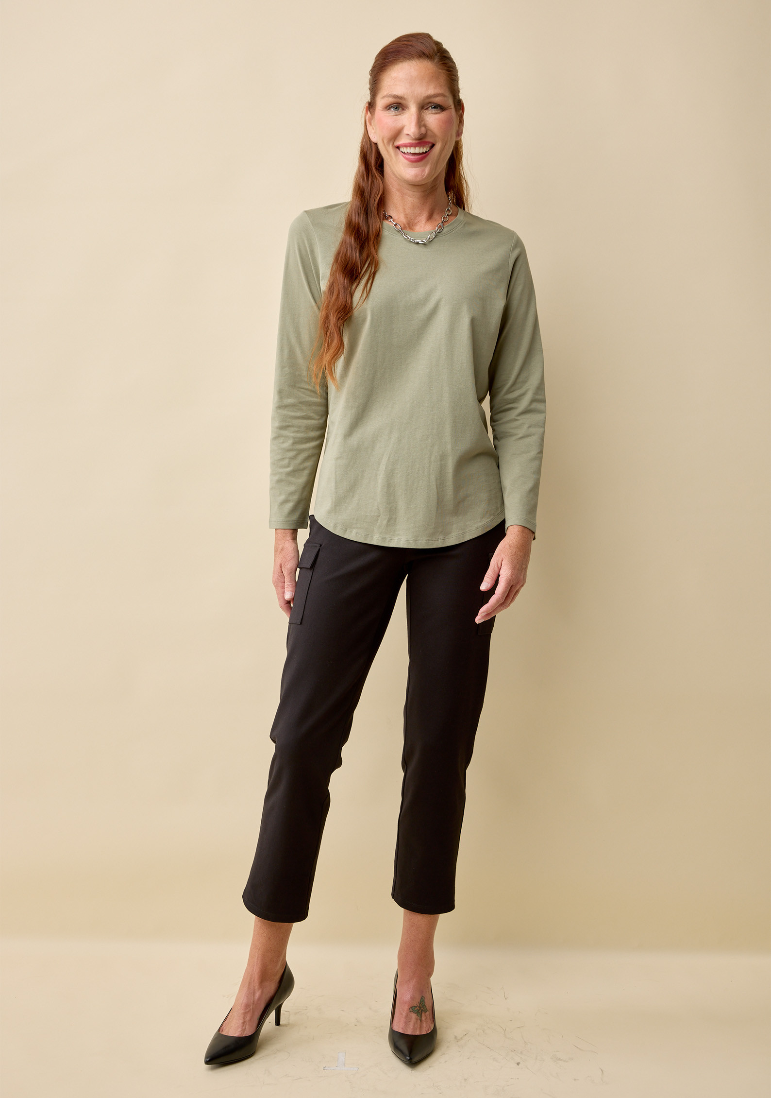 Semi Fit Solid Tee