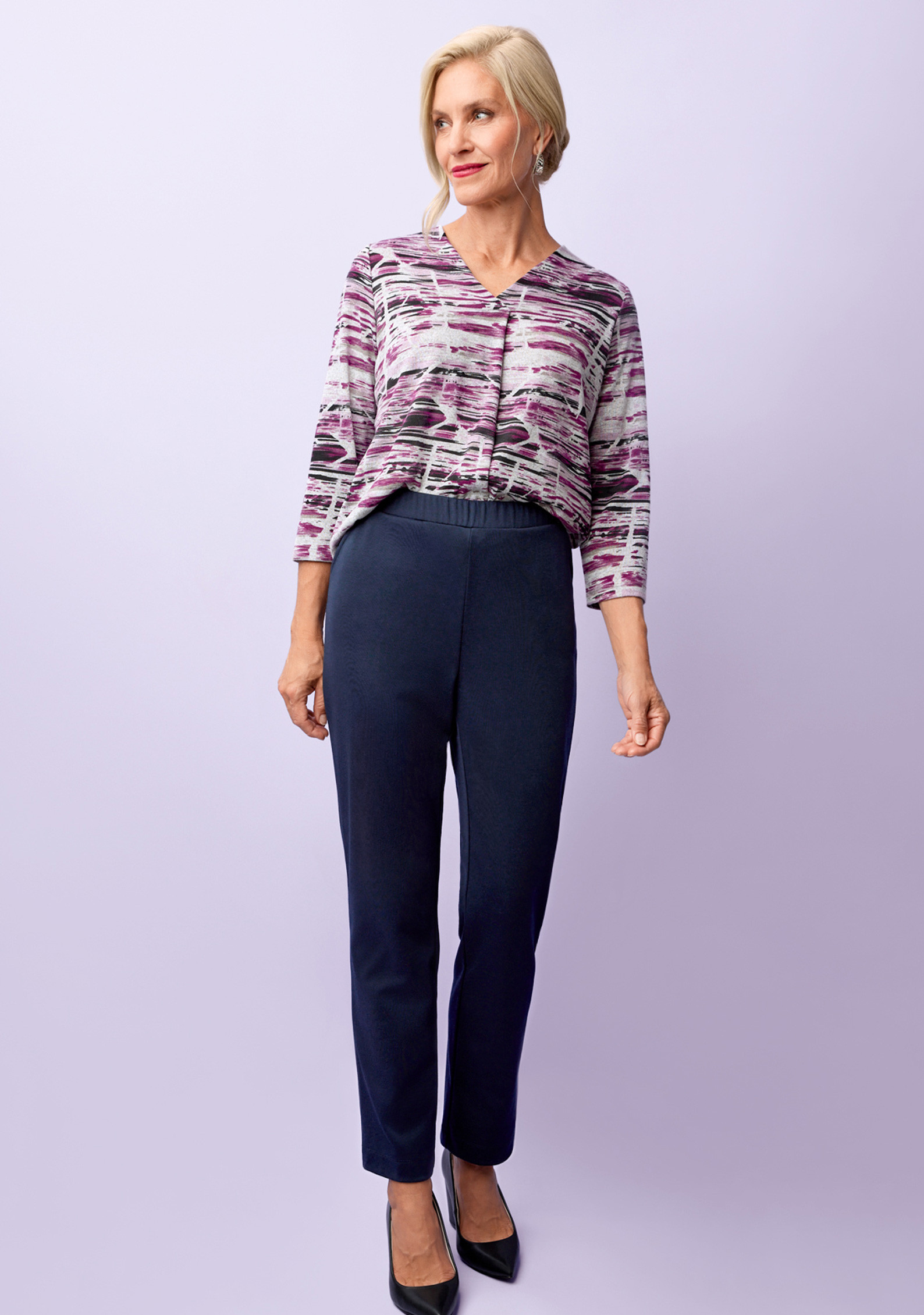 Petite - Knit Pull On Pant