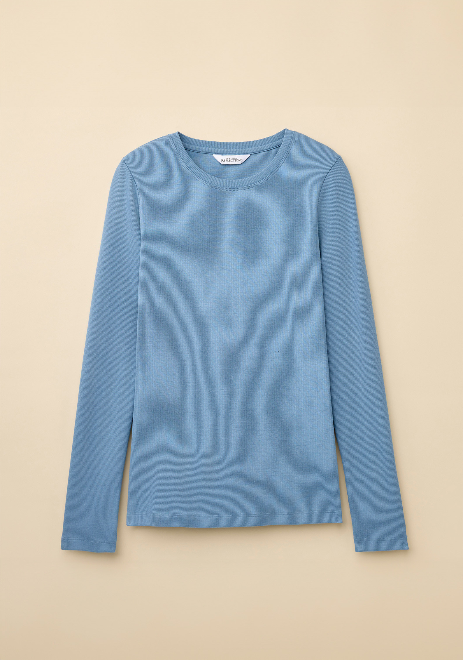 Rib Knit Crewneck Tee