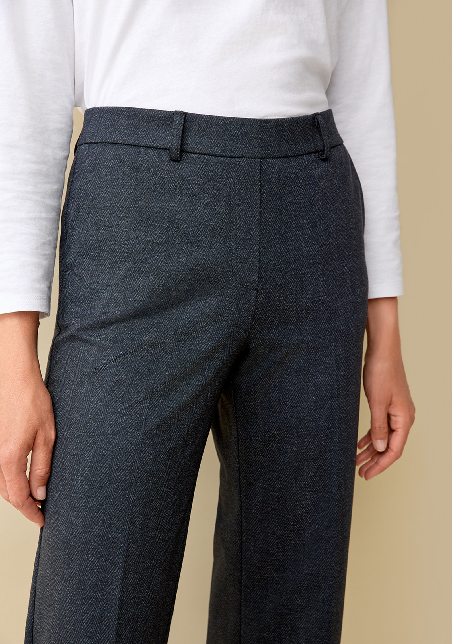 Wide Leg Ponte Pant Close Up