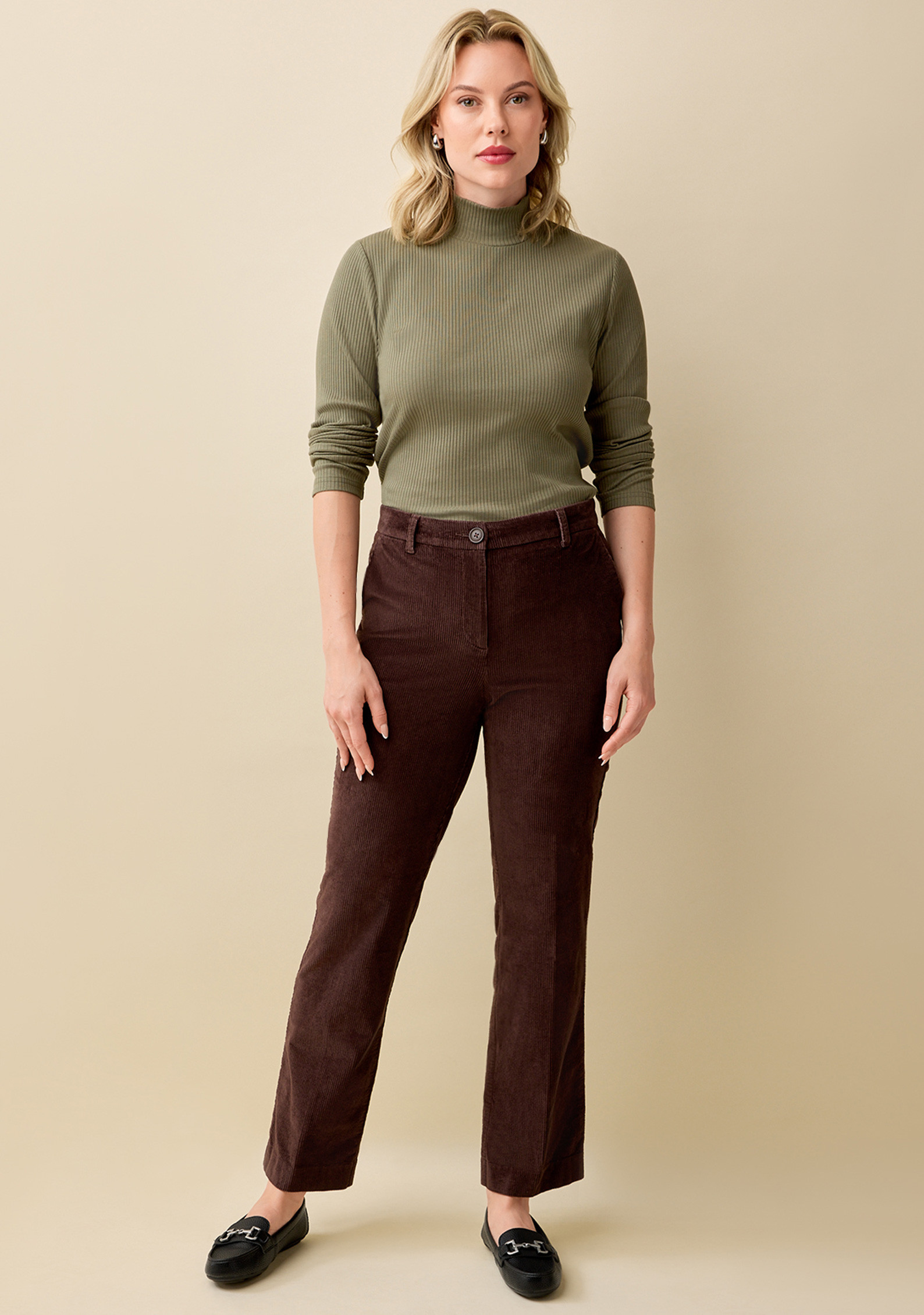 Corduroy Straight Leg Pant