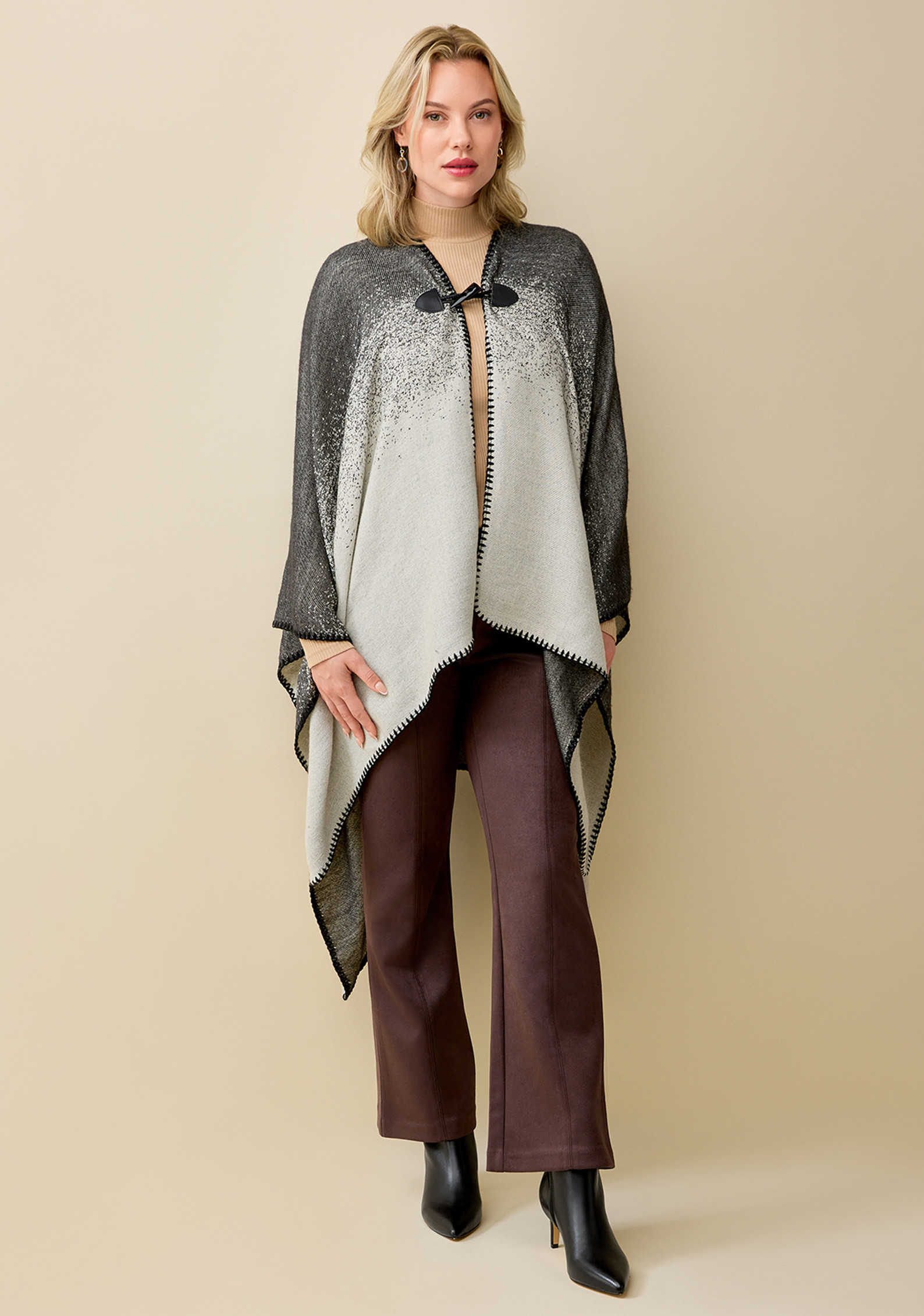 Ombre Knit Cape