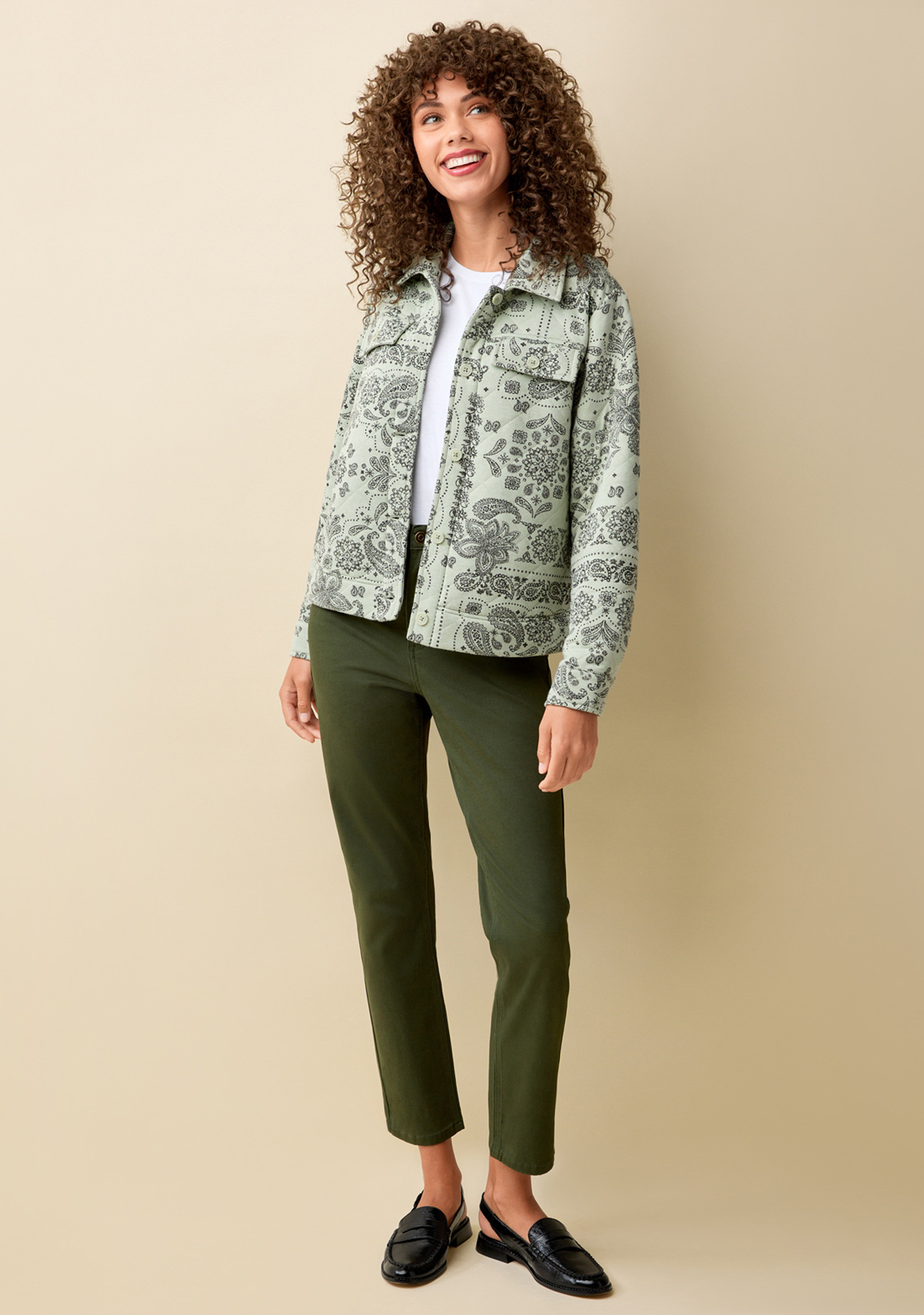 Quilted Short Shacket Full Body