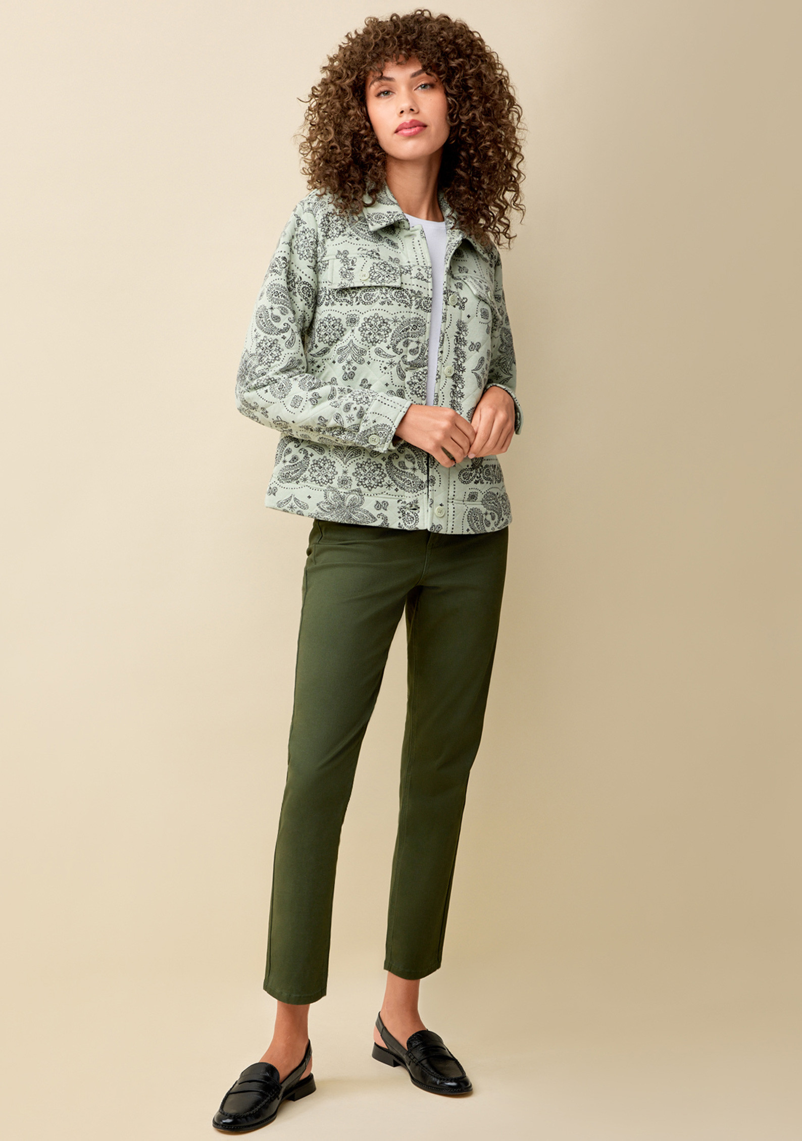 Quilted Short Shacket Full Body