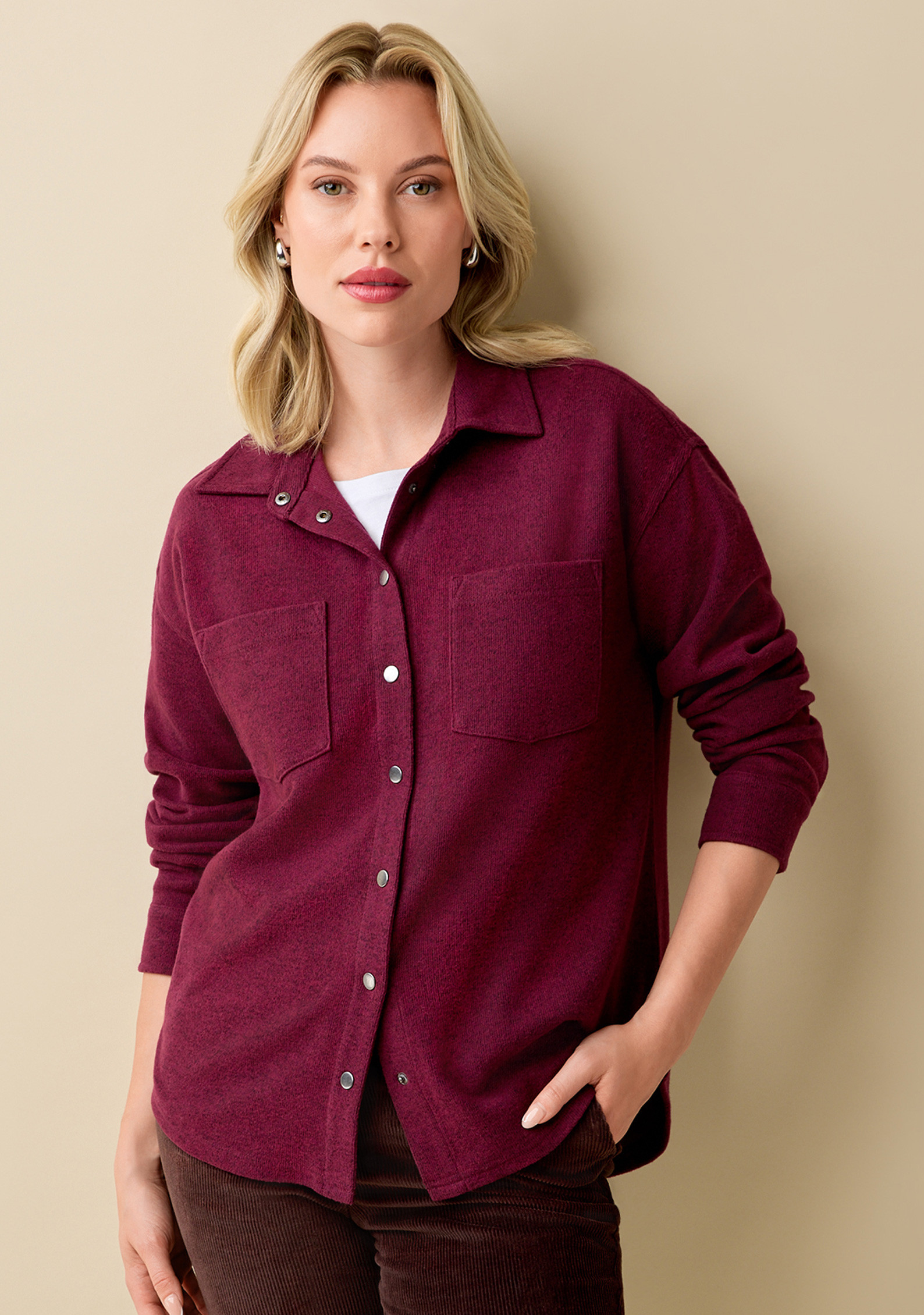 Snap Front Fleece Shirt