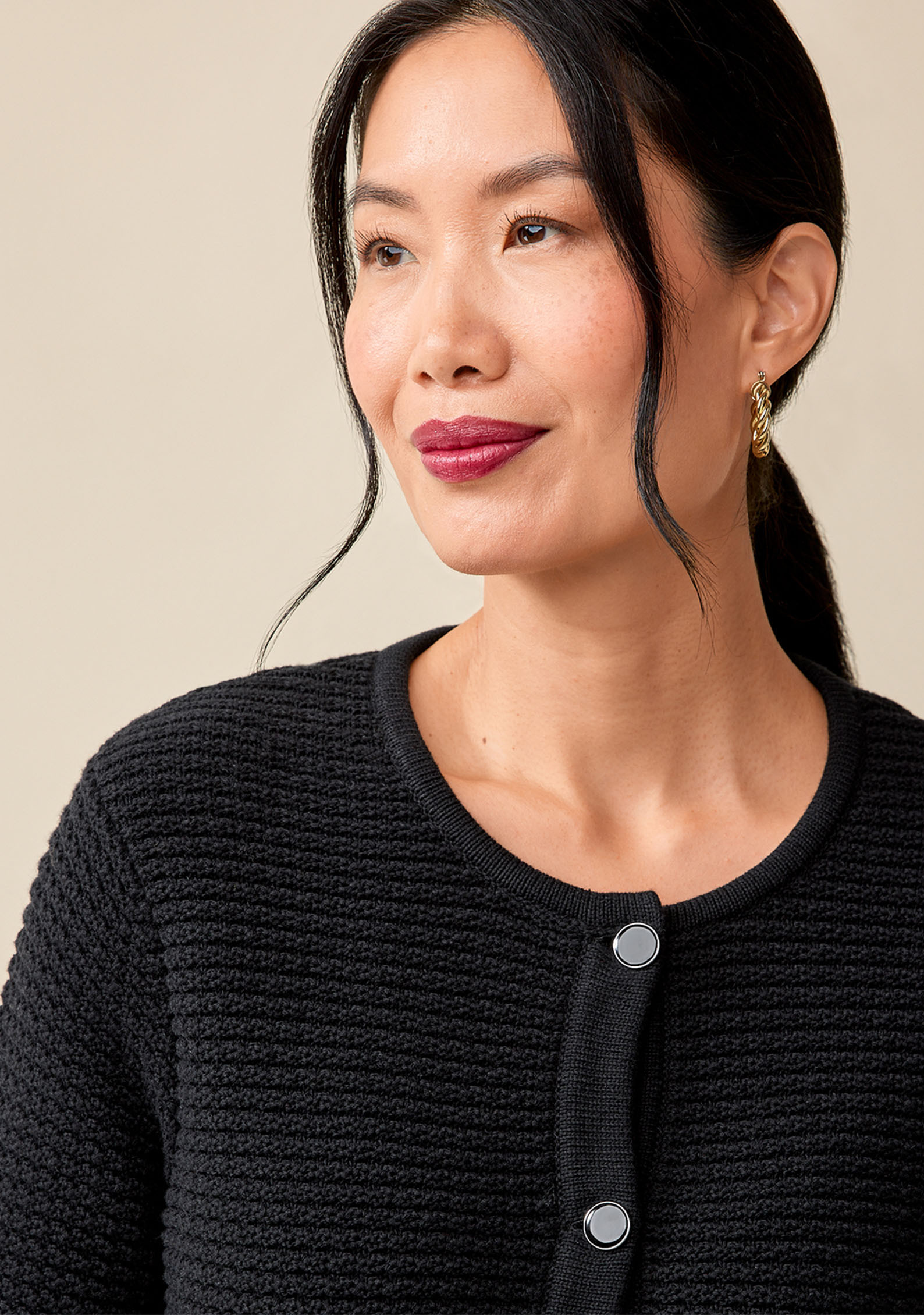 Crochet Knit Cotton Cardigan