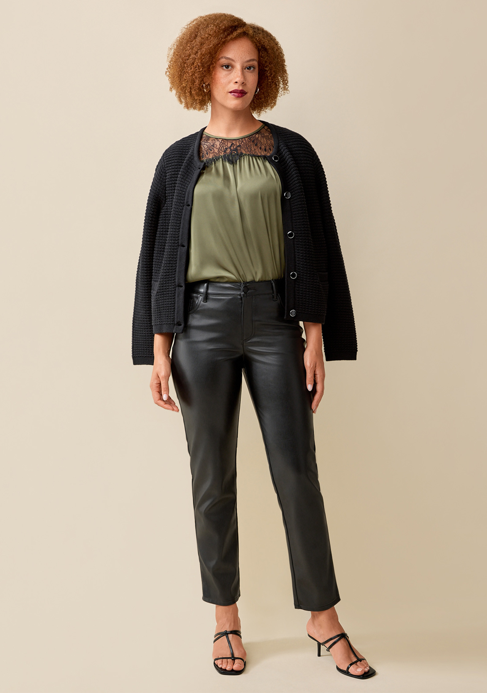 Five Pocket Pleather Pant