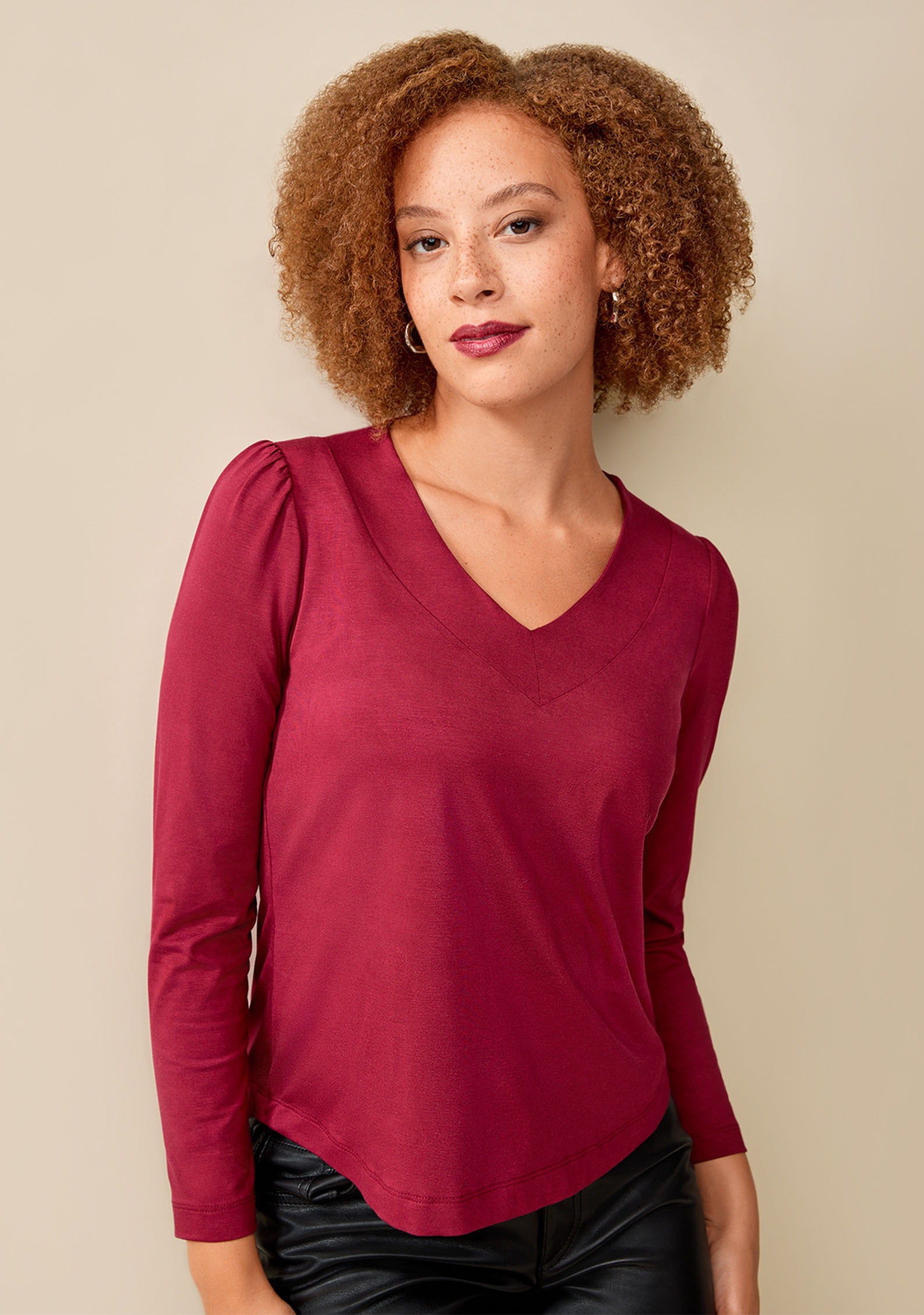 Long Sleeve Bamboo Cotton Top