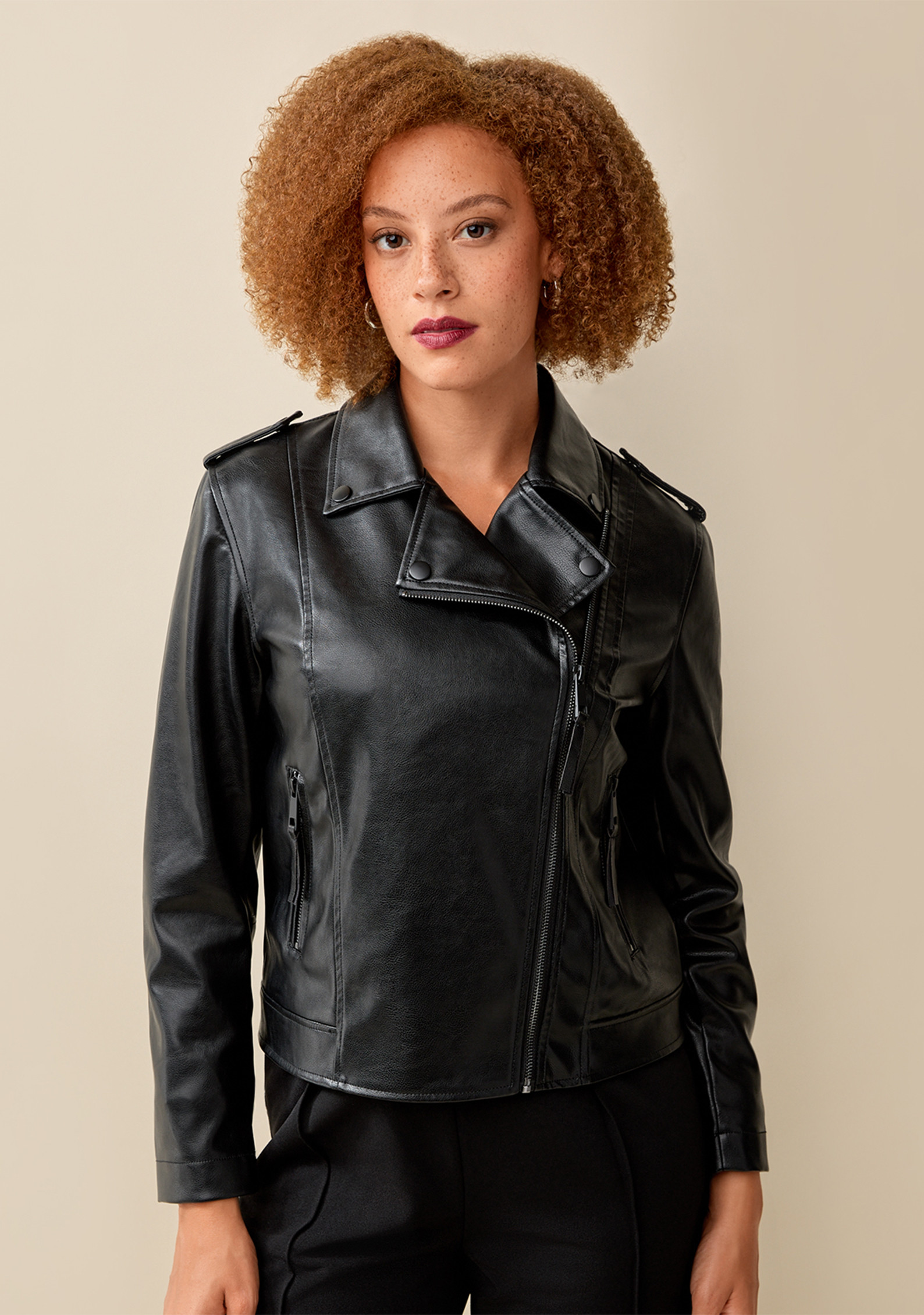 Moto Faux Leather Jacket