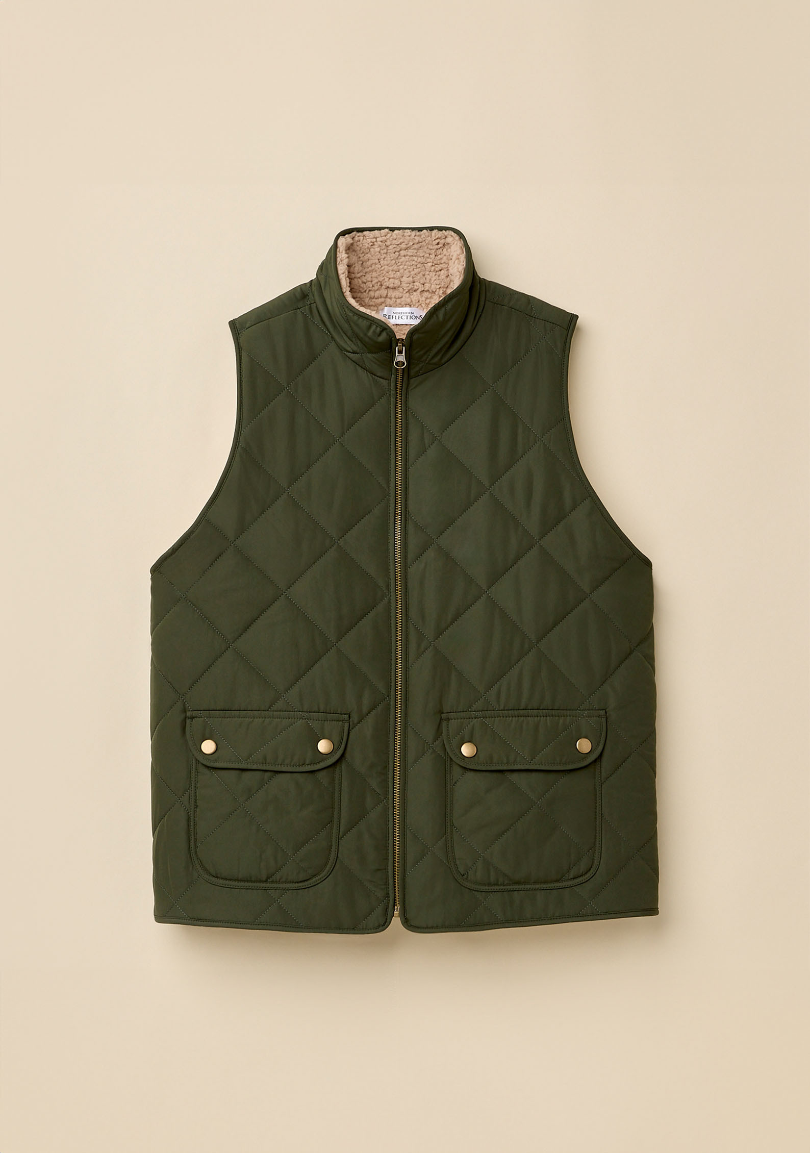 Quilted Sherpa Vest
