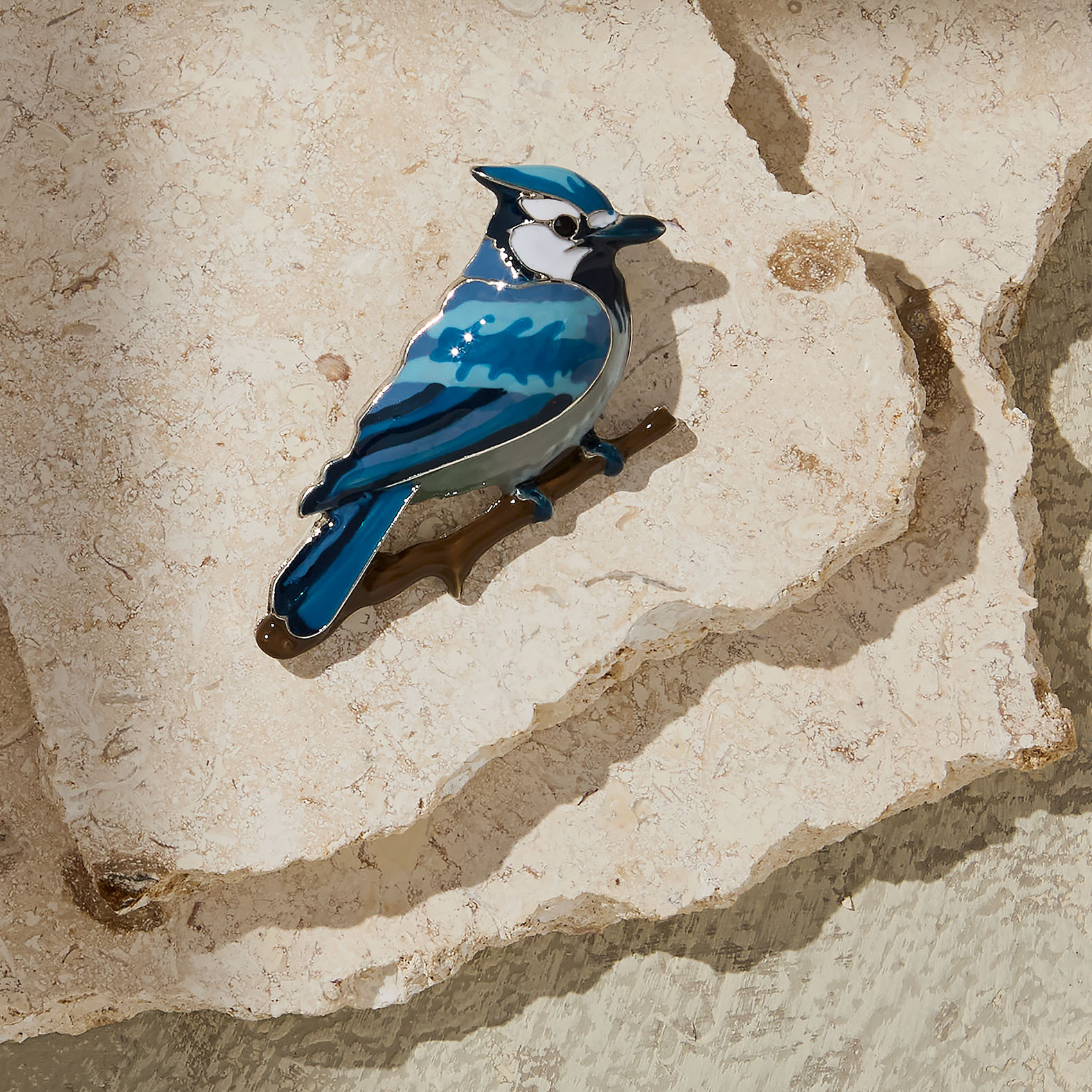 Blue Jay Brooch