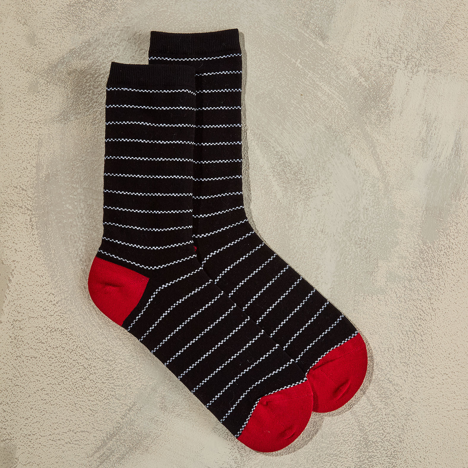 Striped Wool Blend Socks - 2 Pack