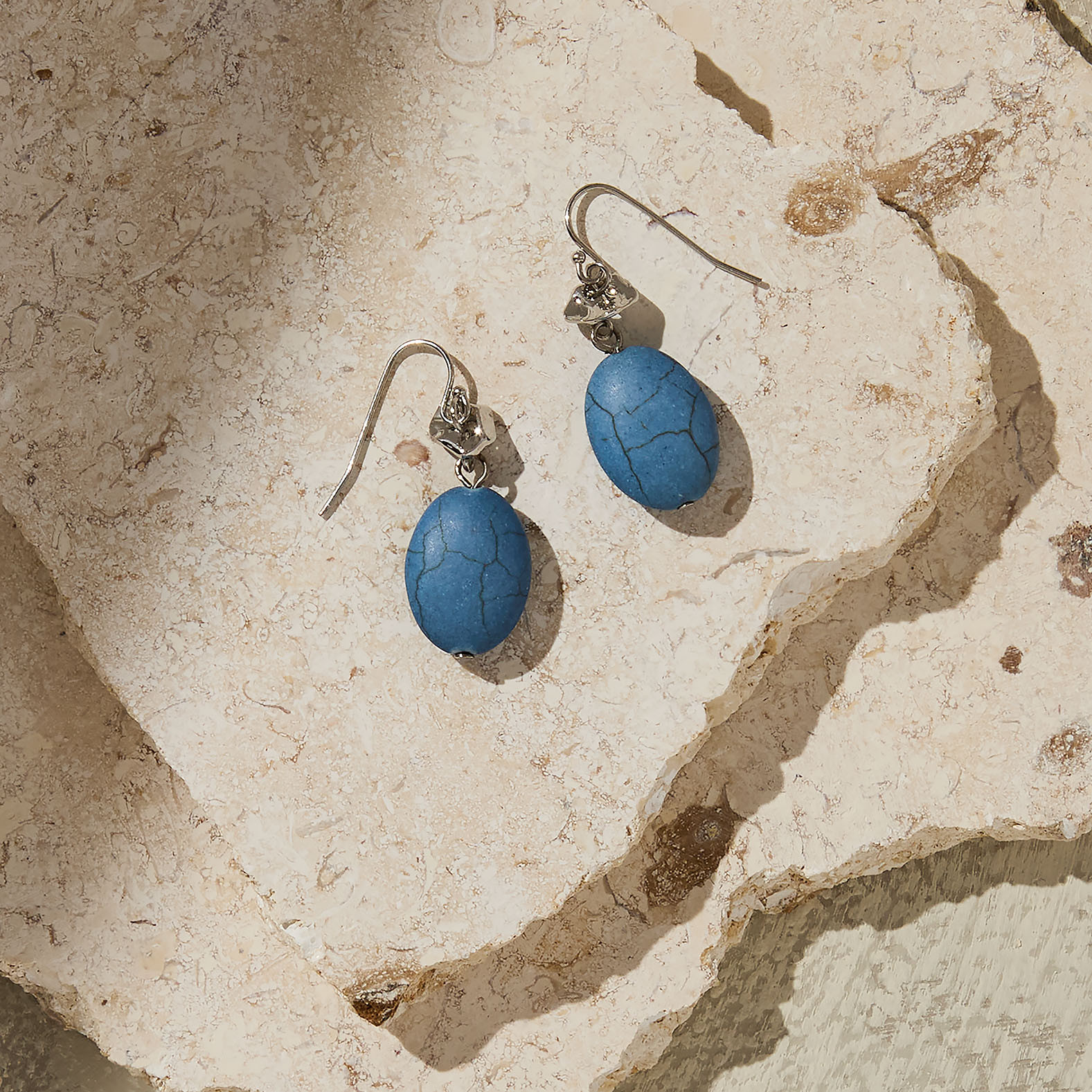 Oval Drop Earrings