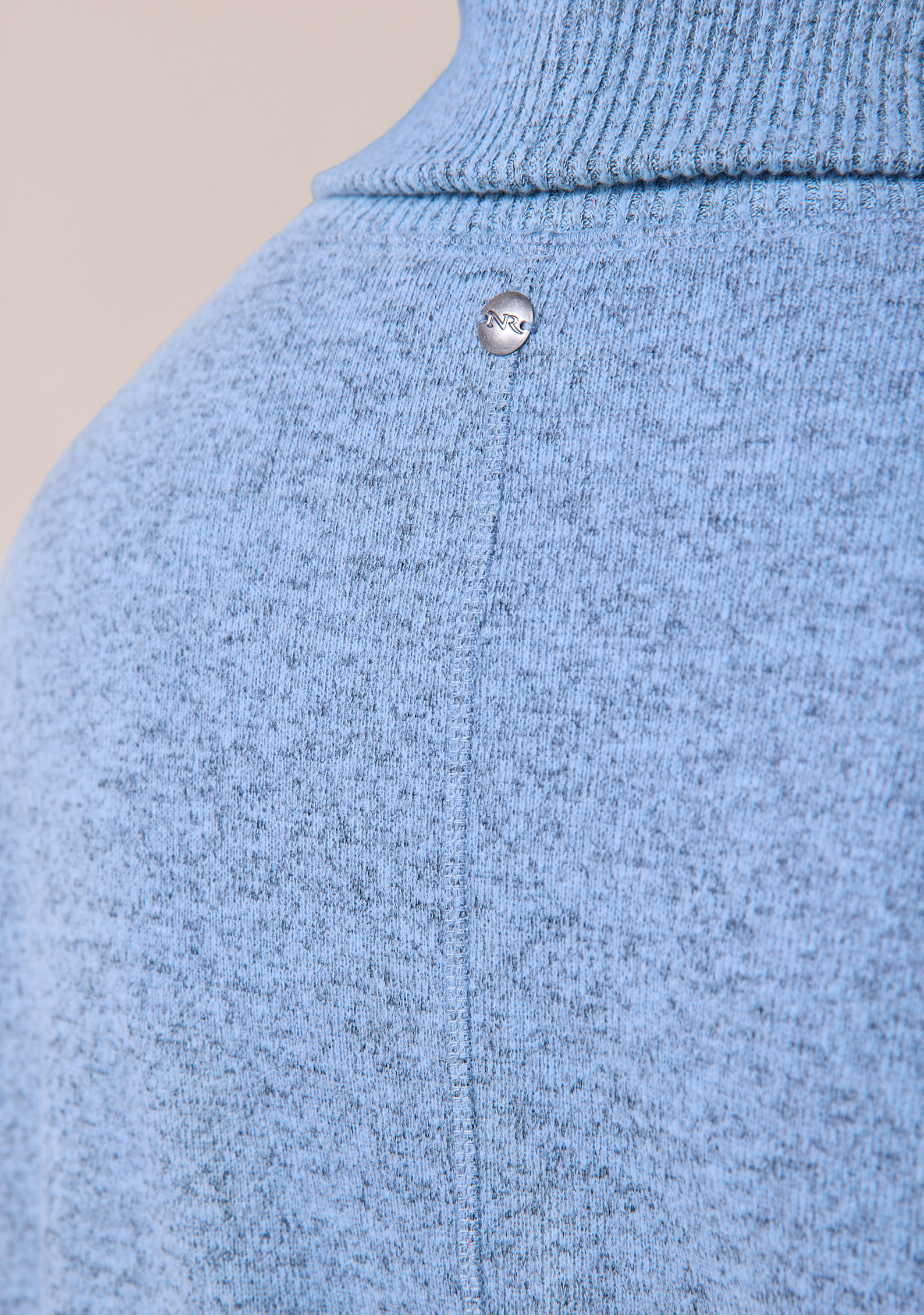 Cowl Neck Marled Top Close Up