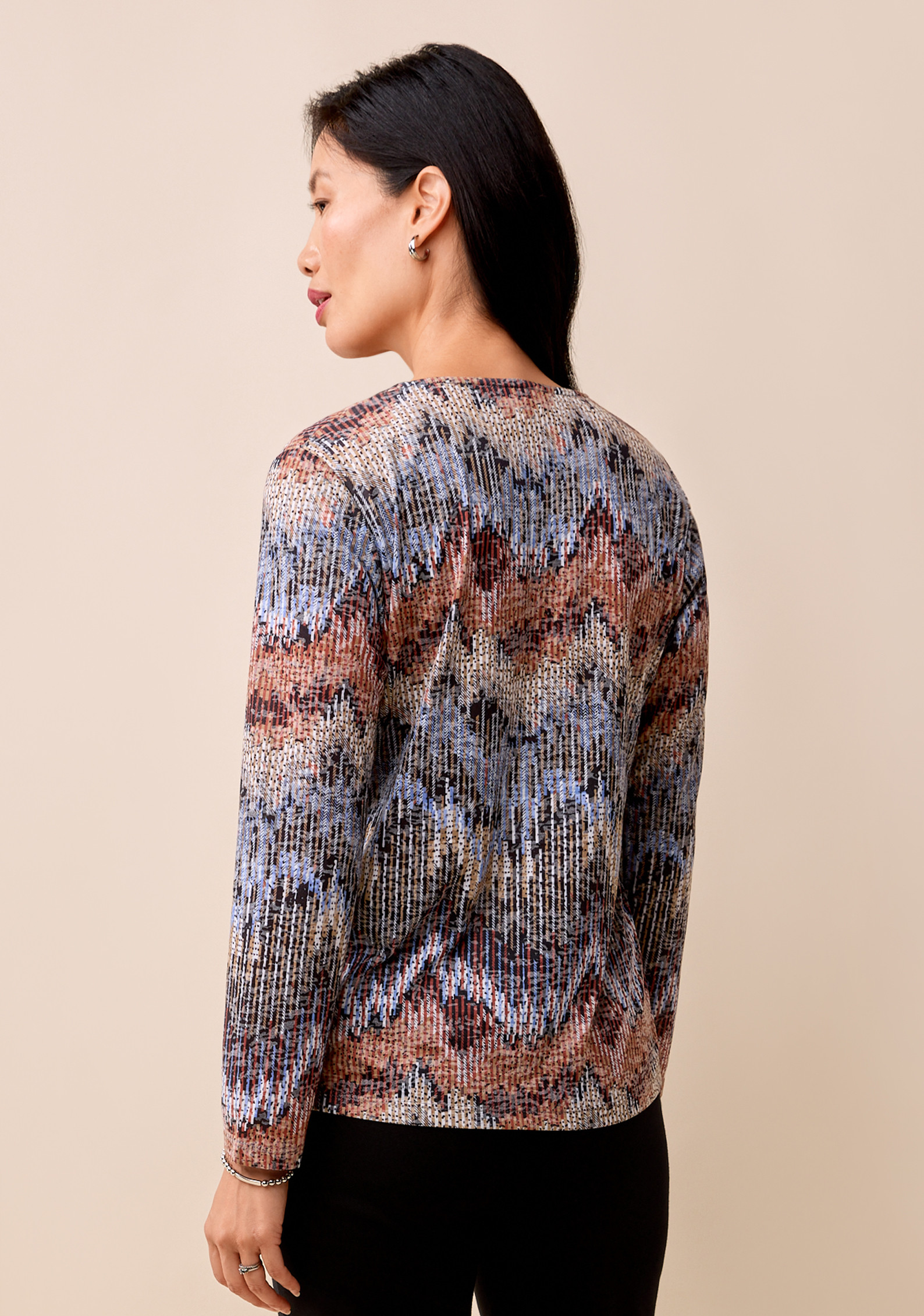 Petite  -  Crewneck Sublimation Top back view
