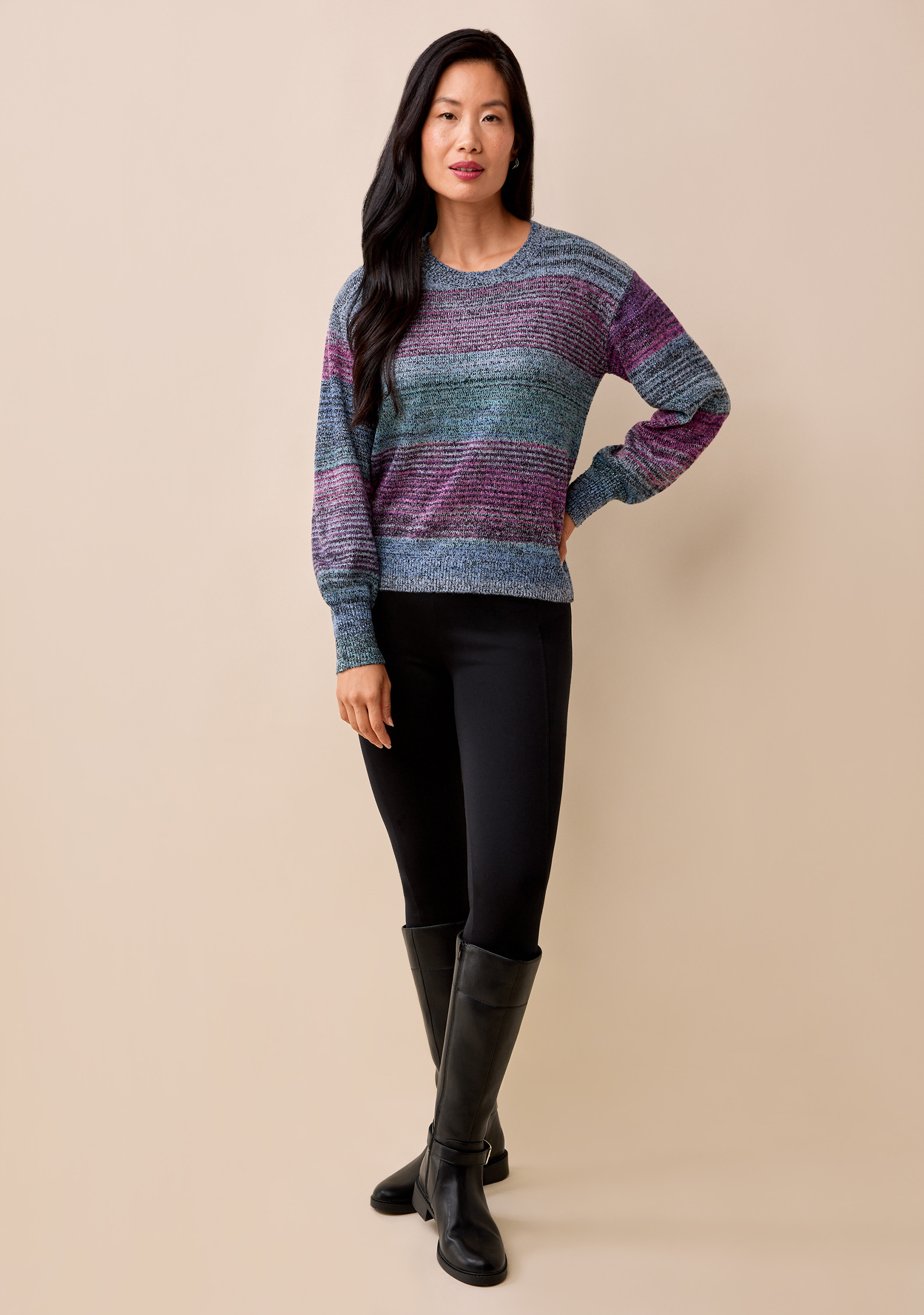 Space Dye Crewneck Sweater