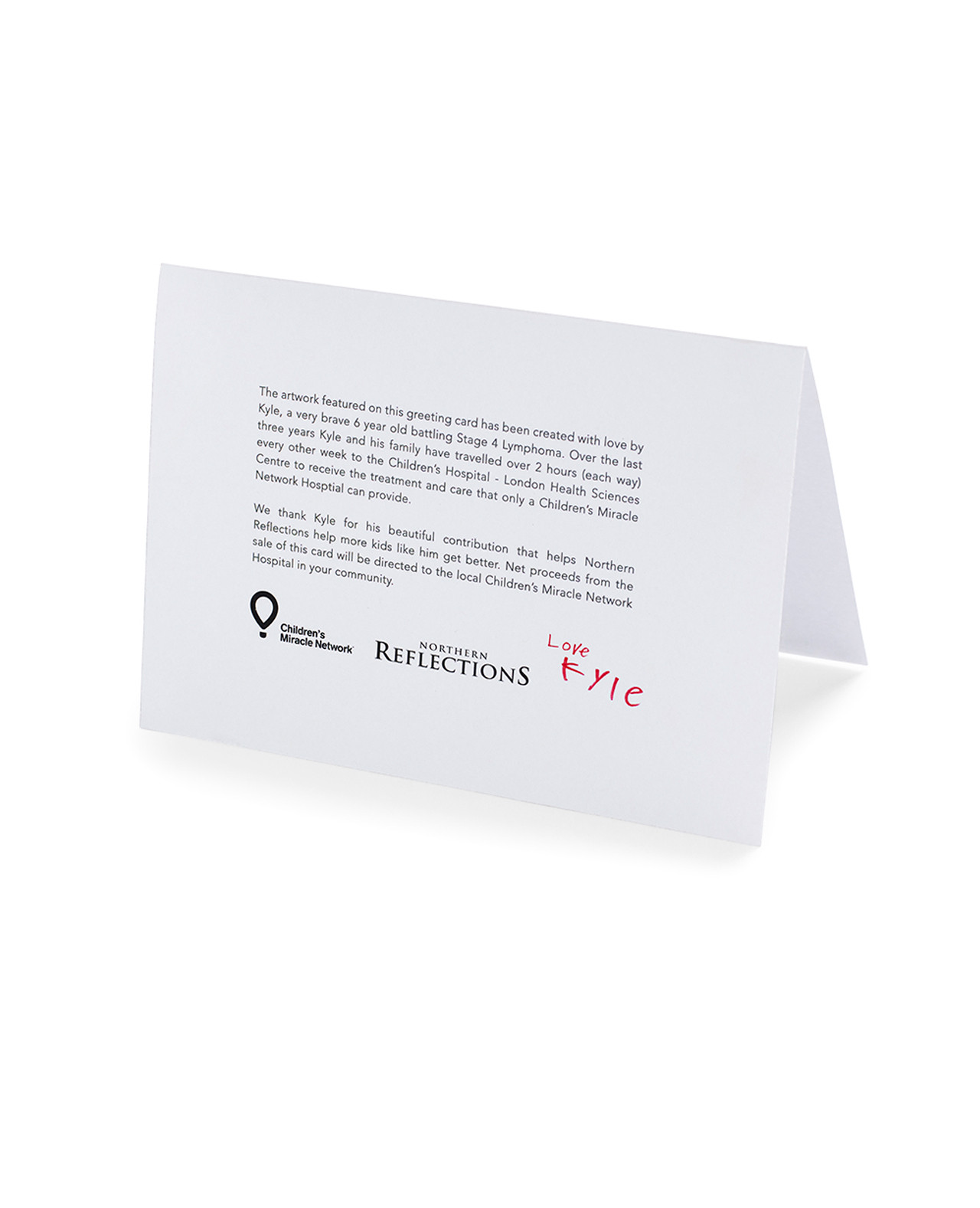 White Floral Spring Charity Greeting Card