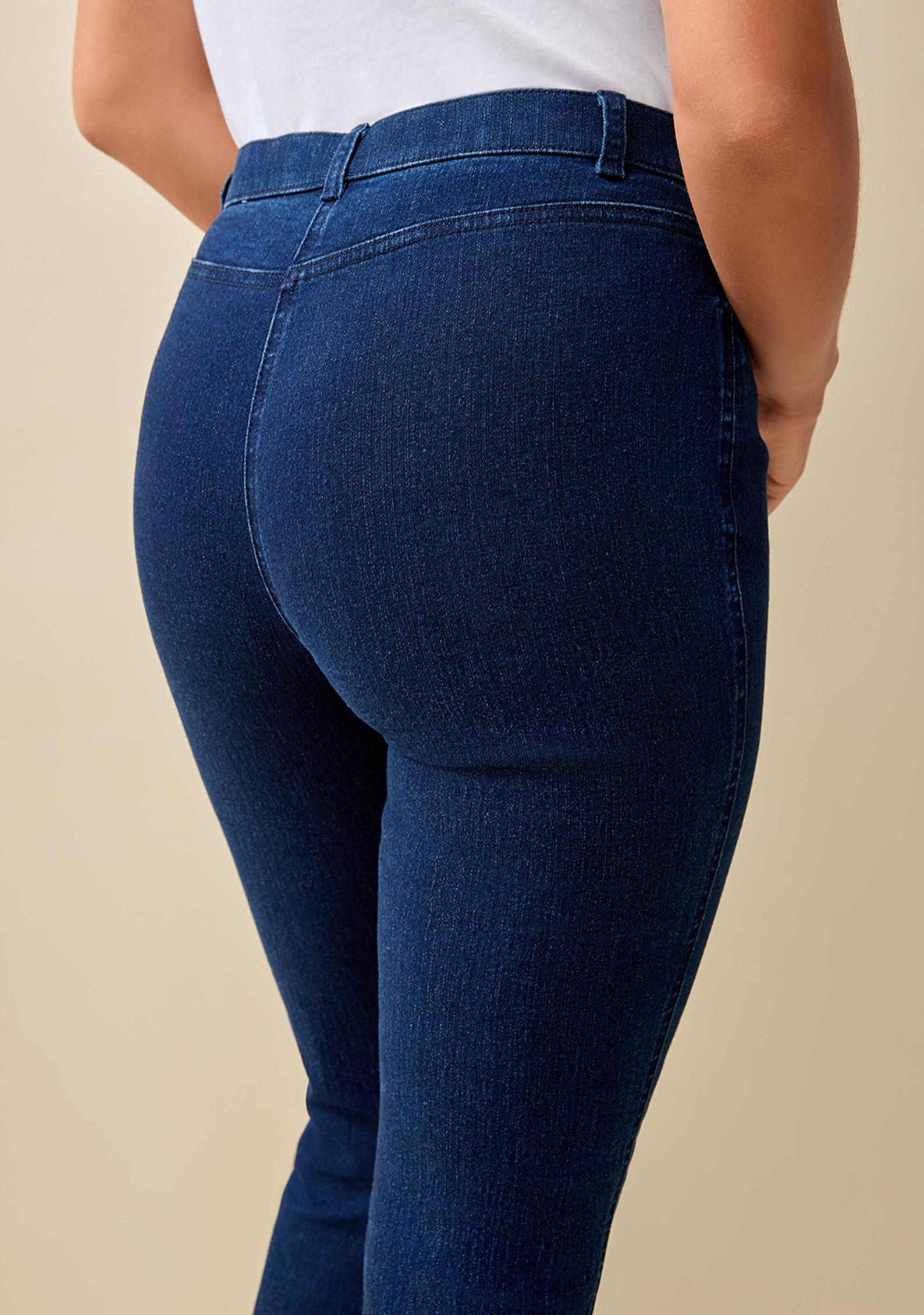 Slim Essential Blue Jean Back View